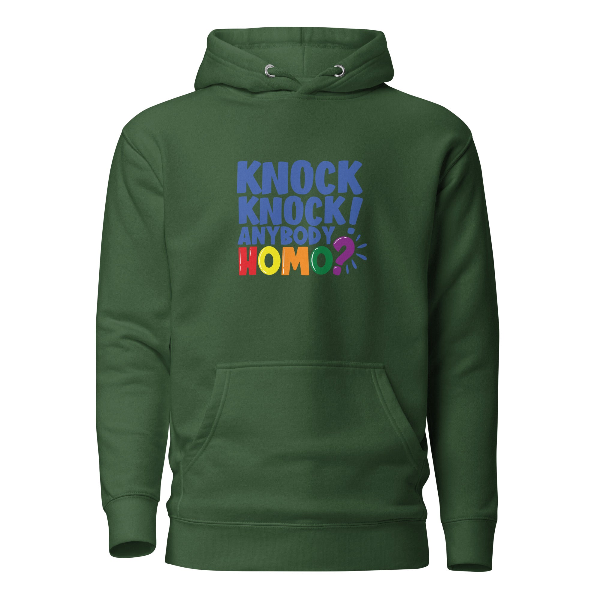 Unisex Hoodie Knock knock anybody homo