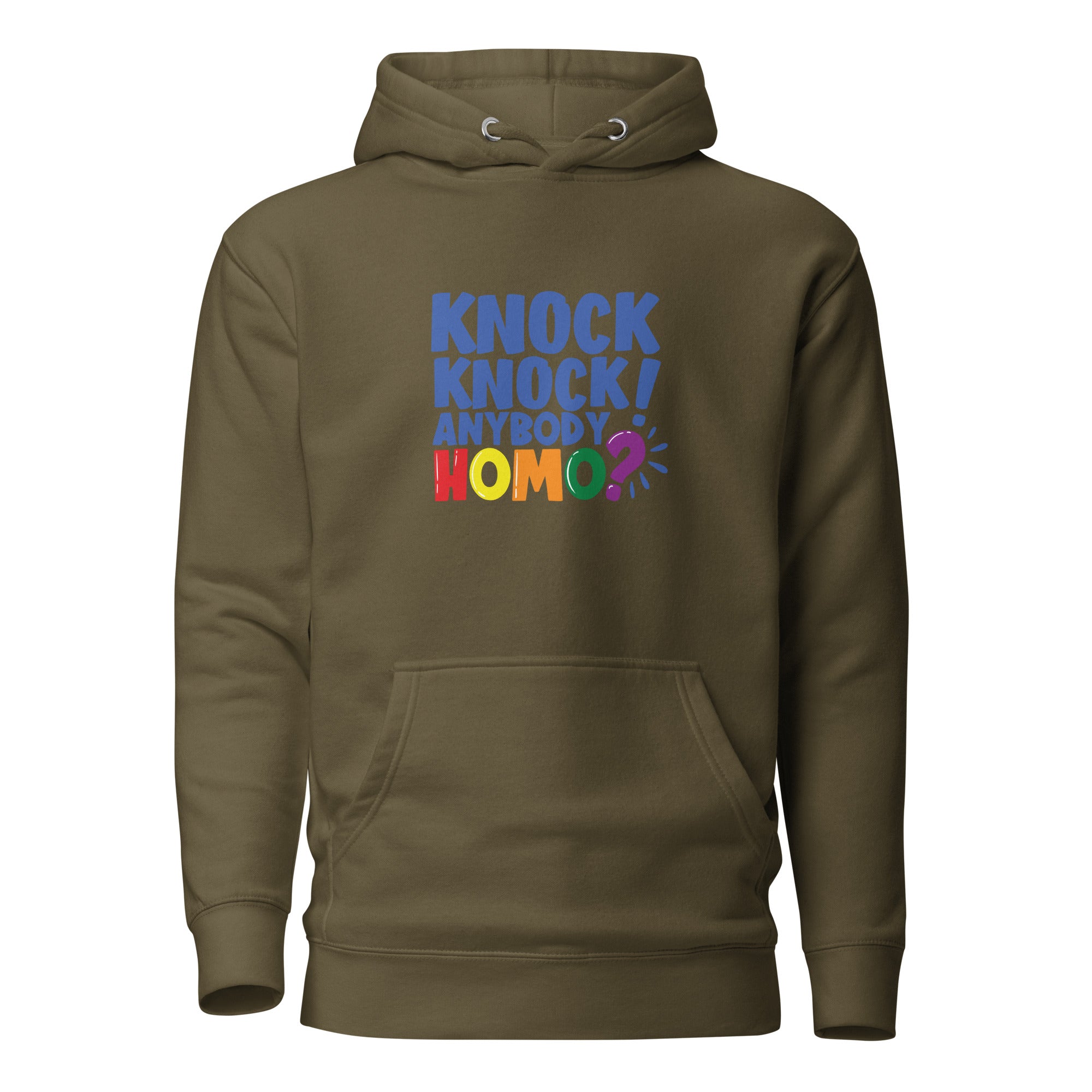 Unisex Hoodie Knock knock anybody homo