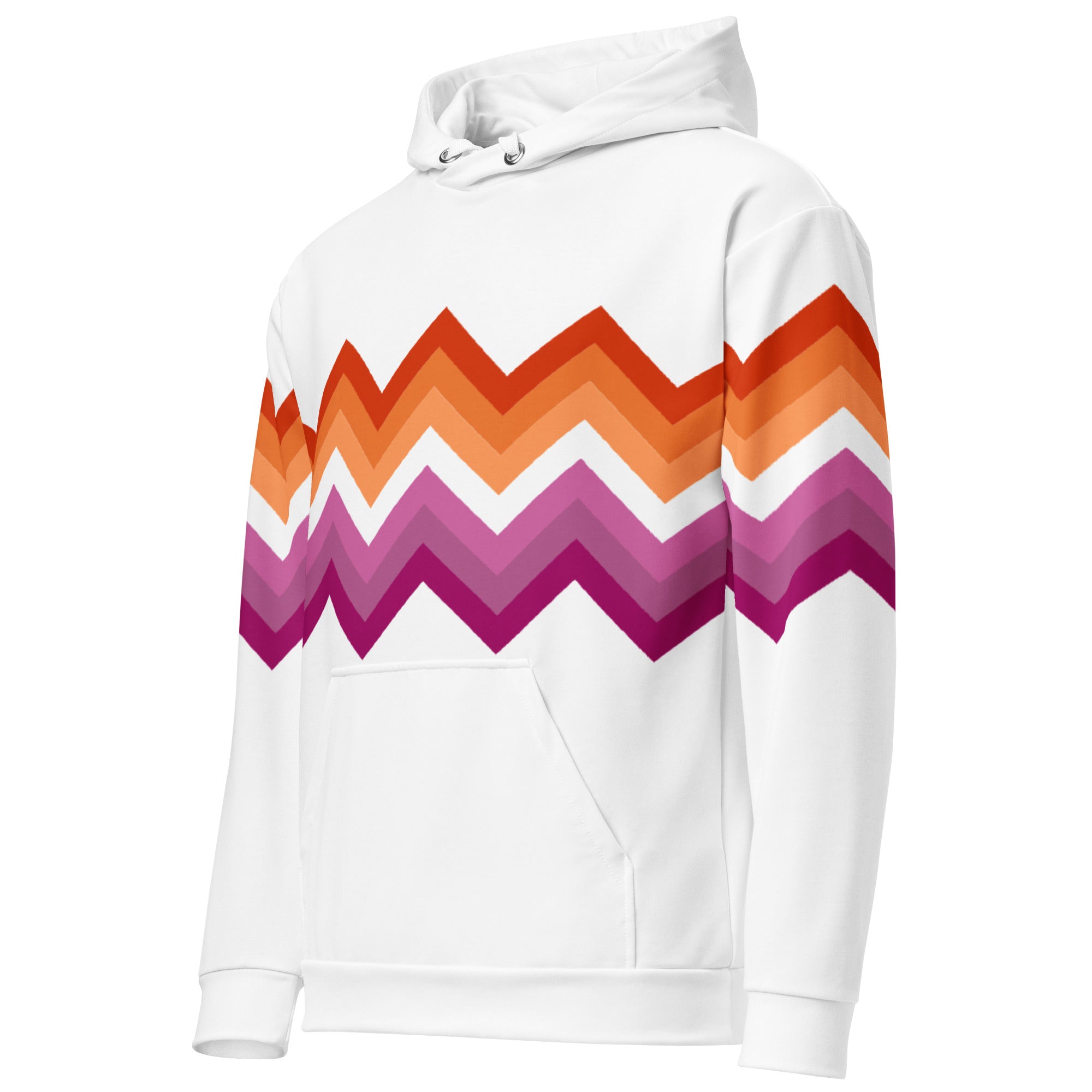 Unisex Hoodie Lesbian Zigzag Pattern