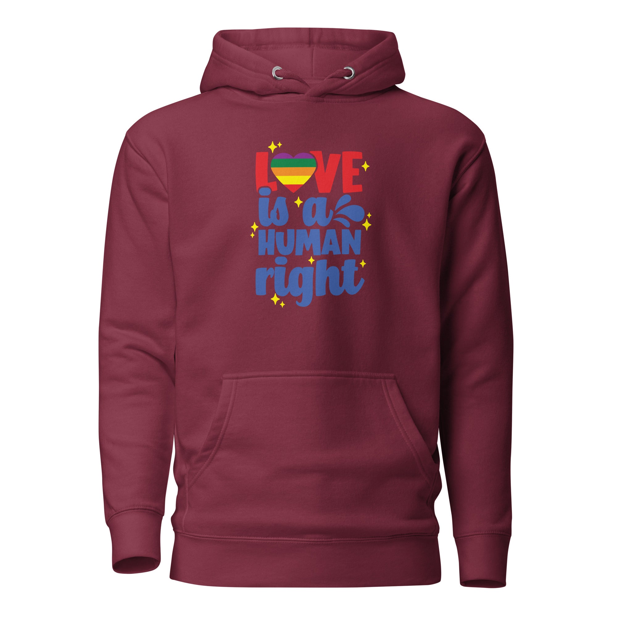 Unisex Hoodie Love is a human right