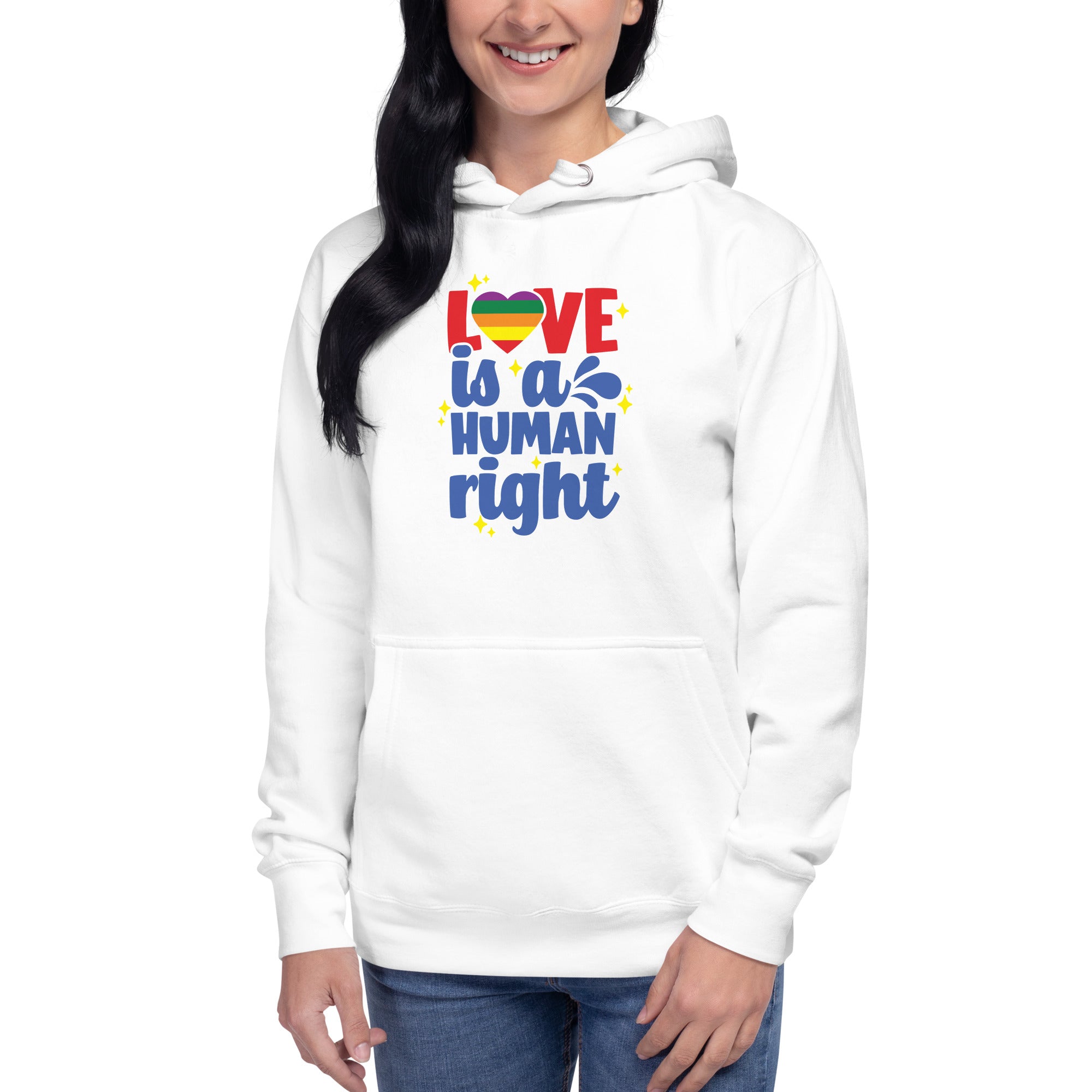 Unisex Hoodie Love is a human right