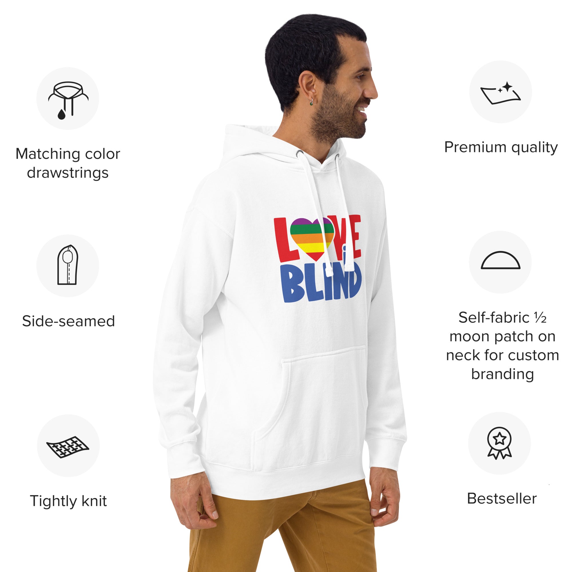 Unisex Hoodie Love is blind