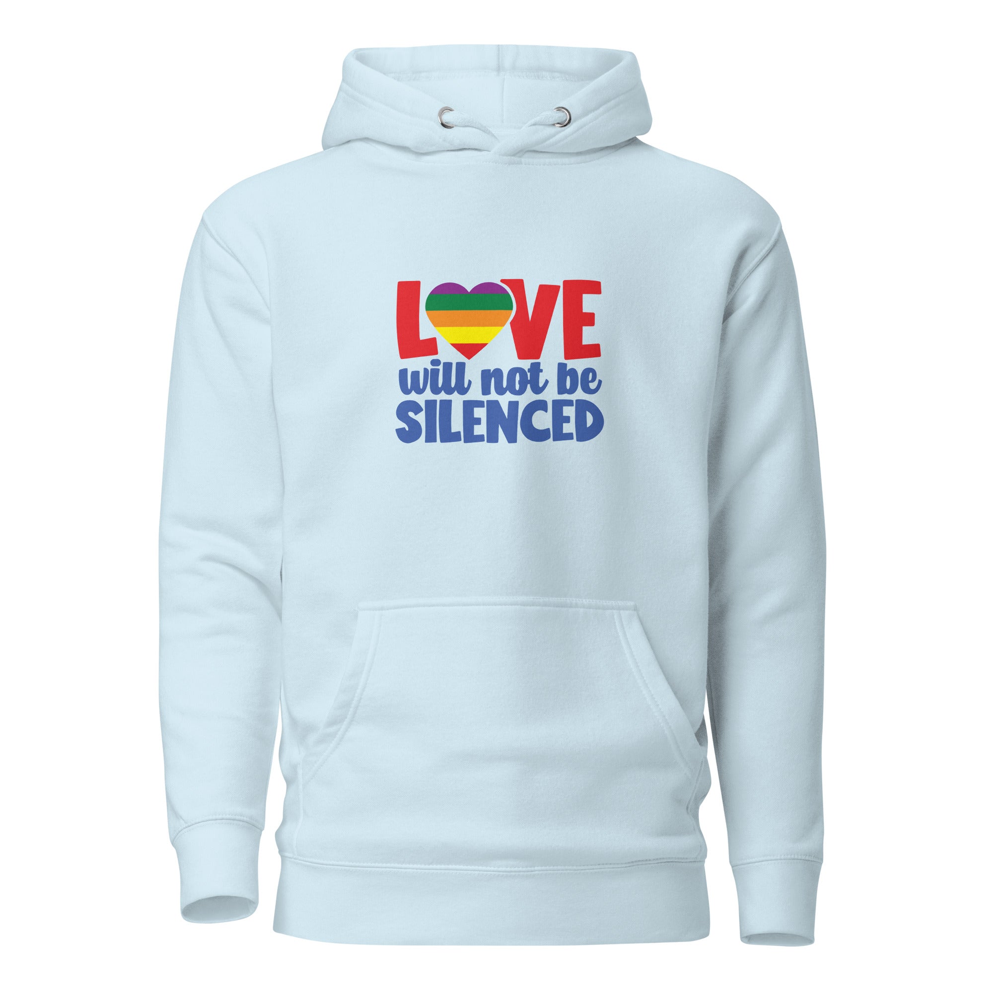 Unisex Hoodie Love will not be silenced