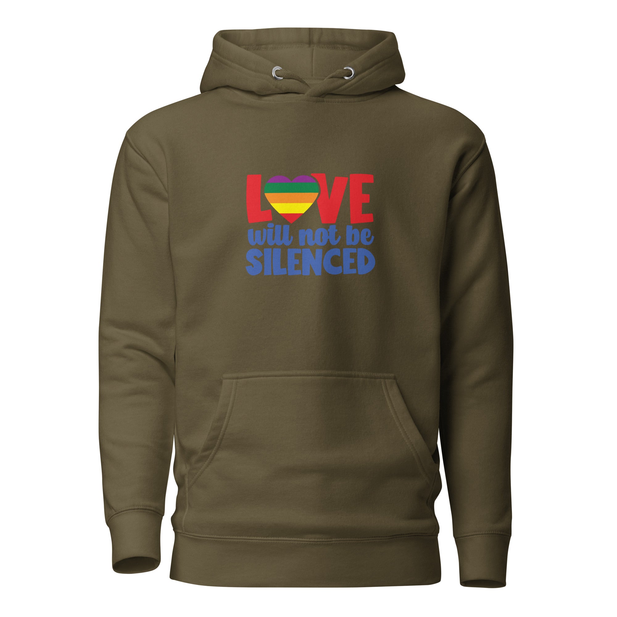 Unisex Hoodie Love will not be silenced