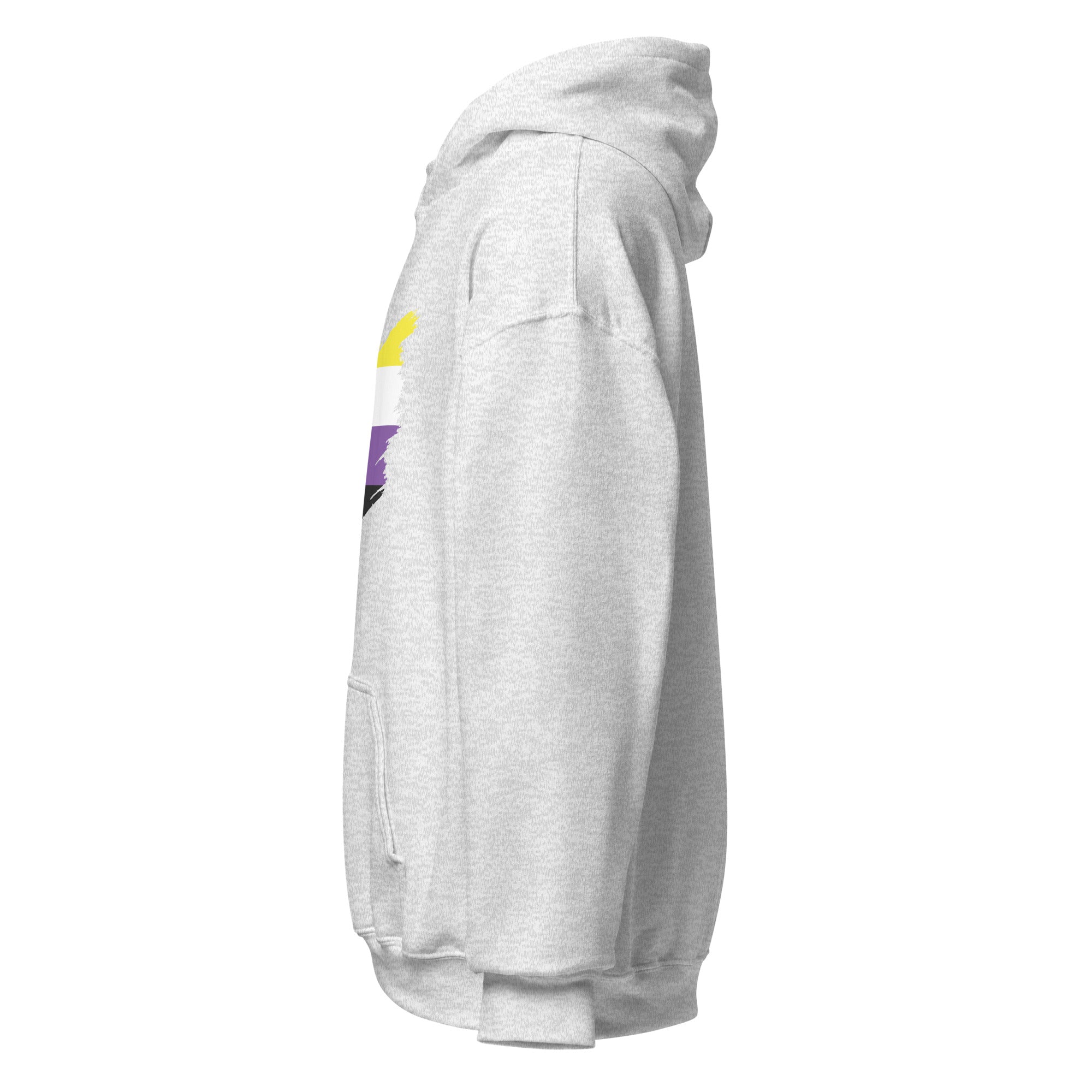 Unisex Hoodie Non Binary Grunge Flag