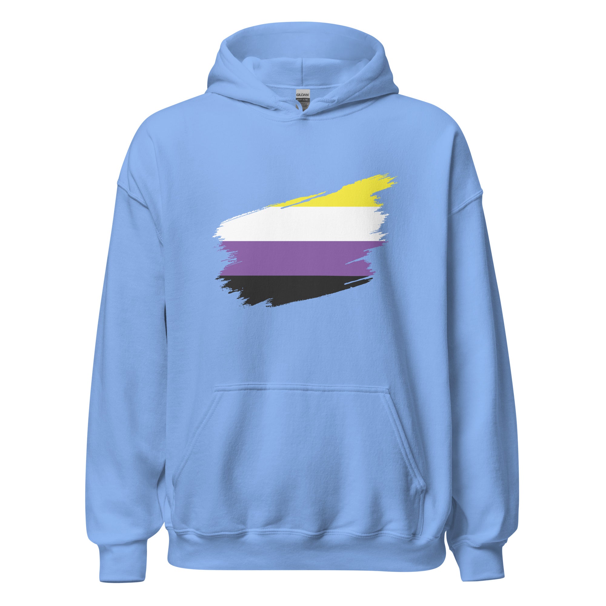 Unisex Hoodie Non Binary Grunge Flag