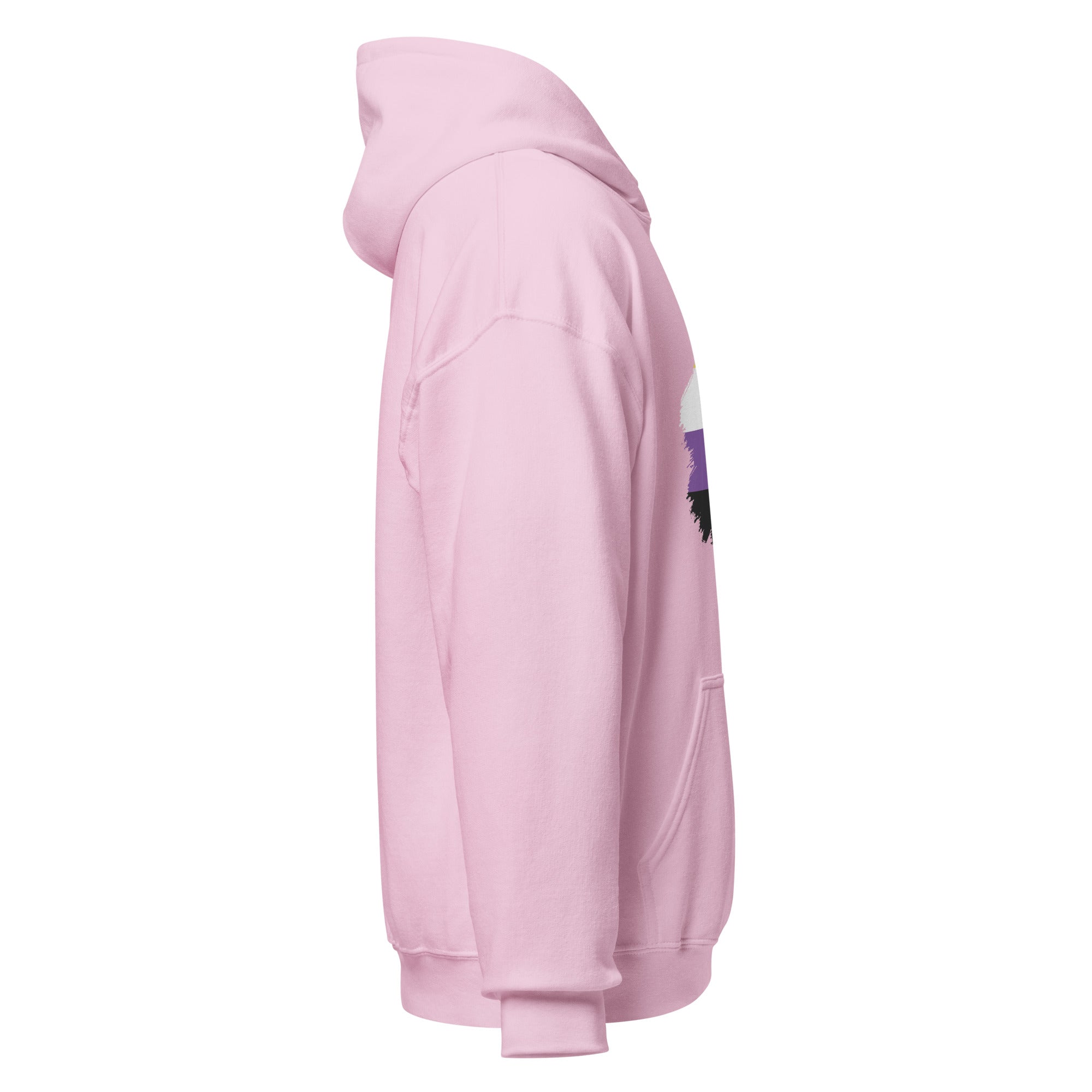 Unisex Hoodie Non Binary Grunge Flag