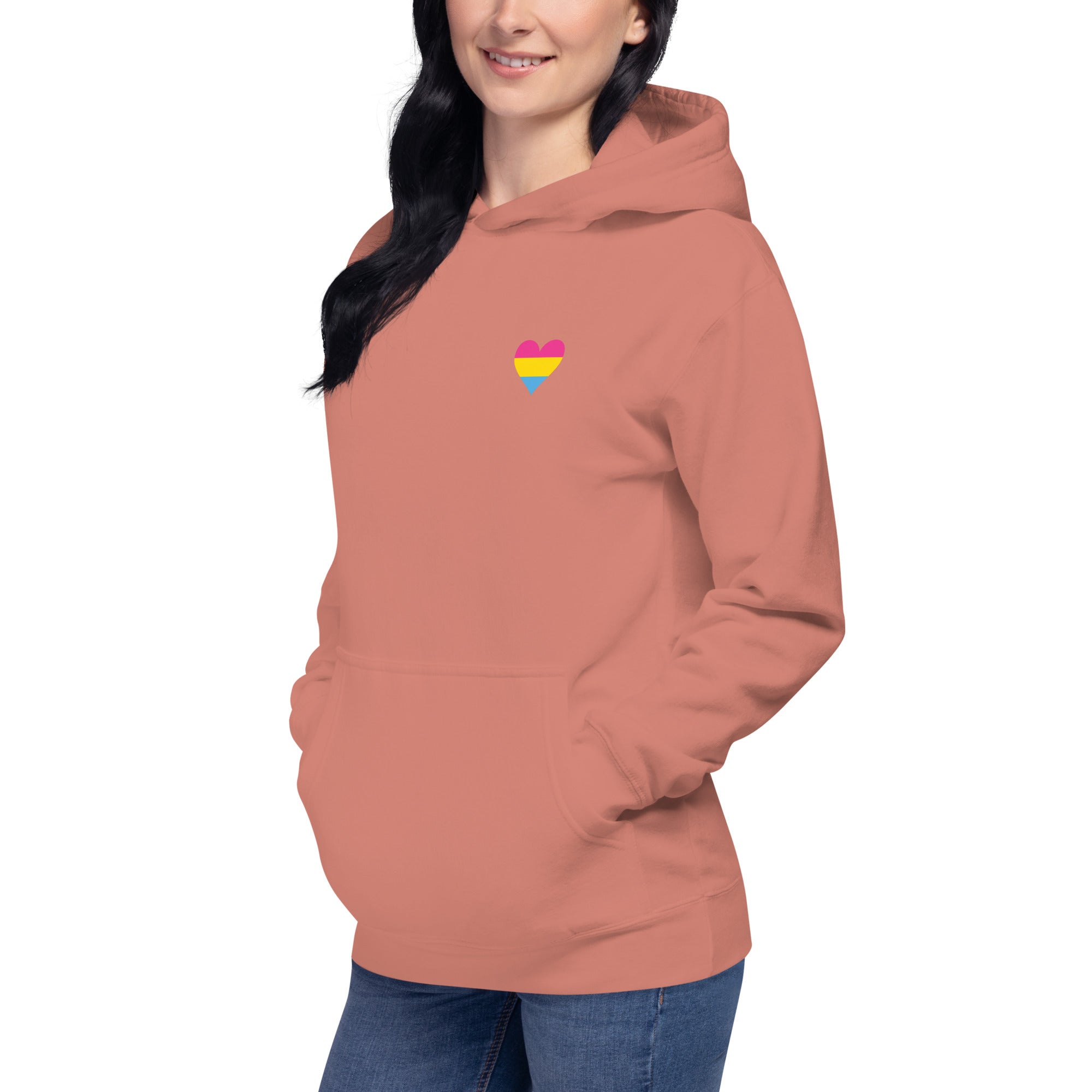 Unisex Hoodie Pansexual Heart