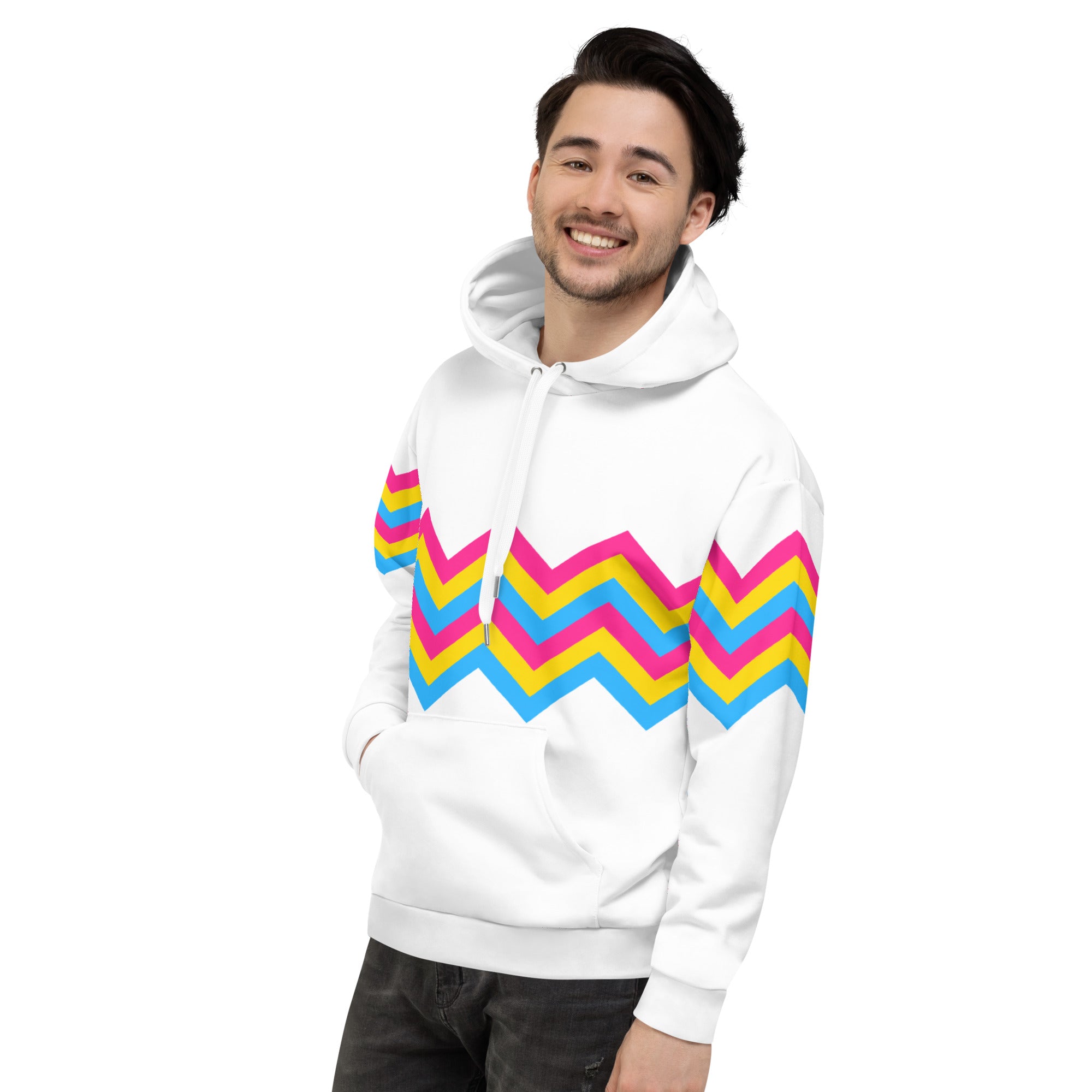 Unisex Hoodie Pansexual Zigzag Pattern