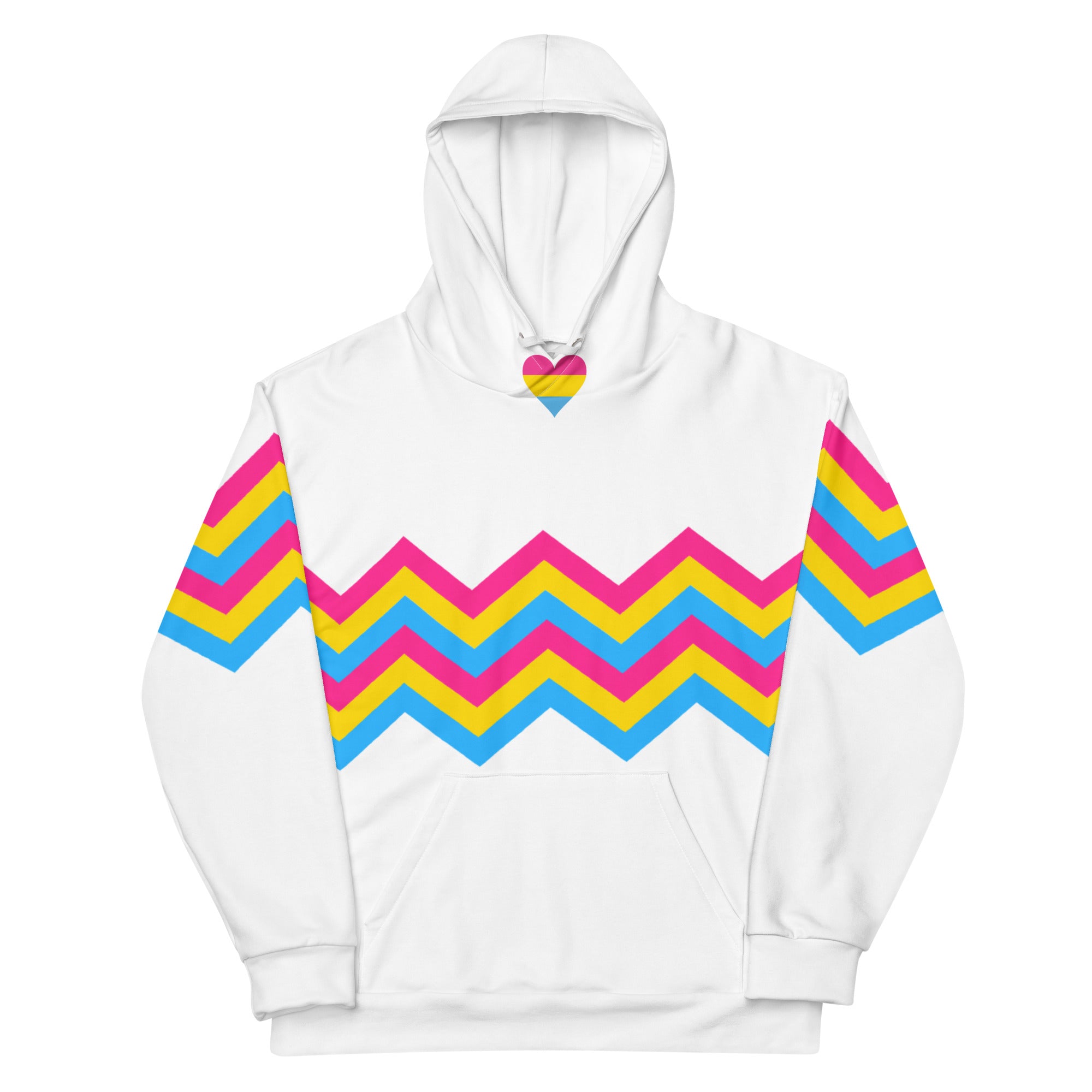 Unisex Hoodie Pansexual Zigzag Pattern