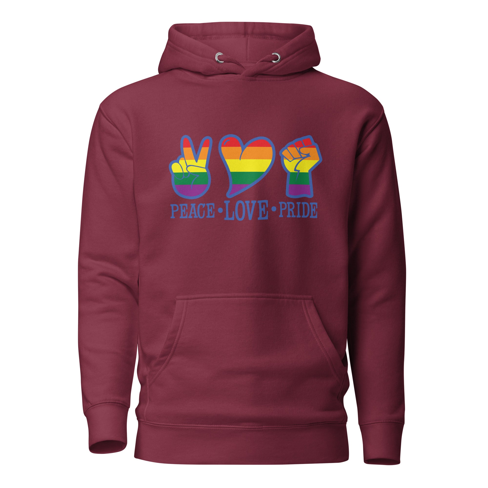 Unisex Hoodie Peace love pride