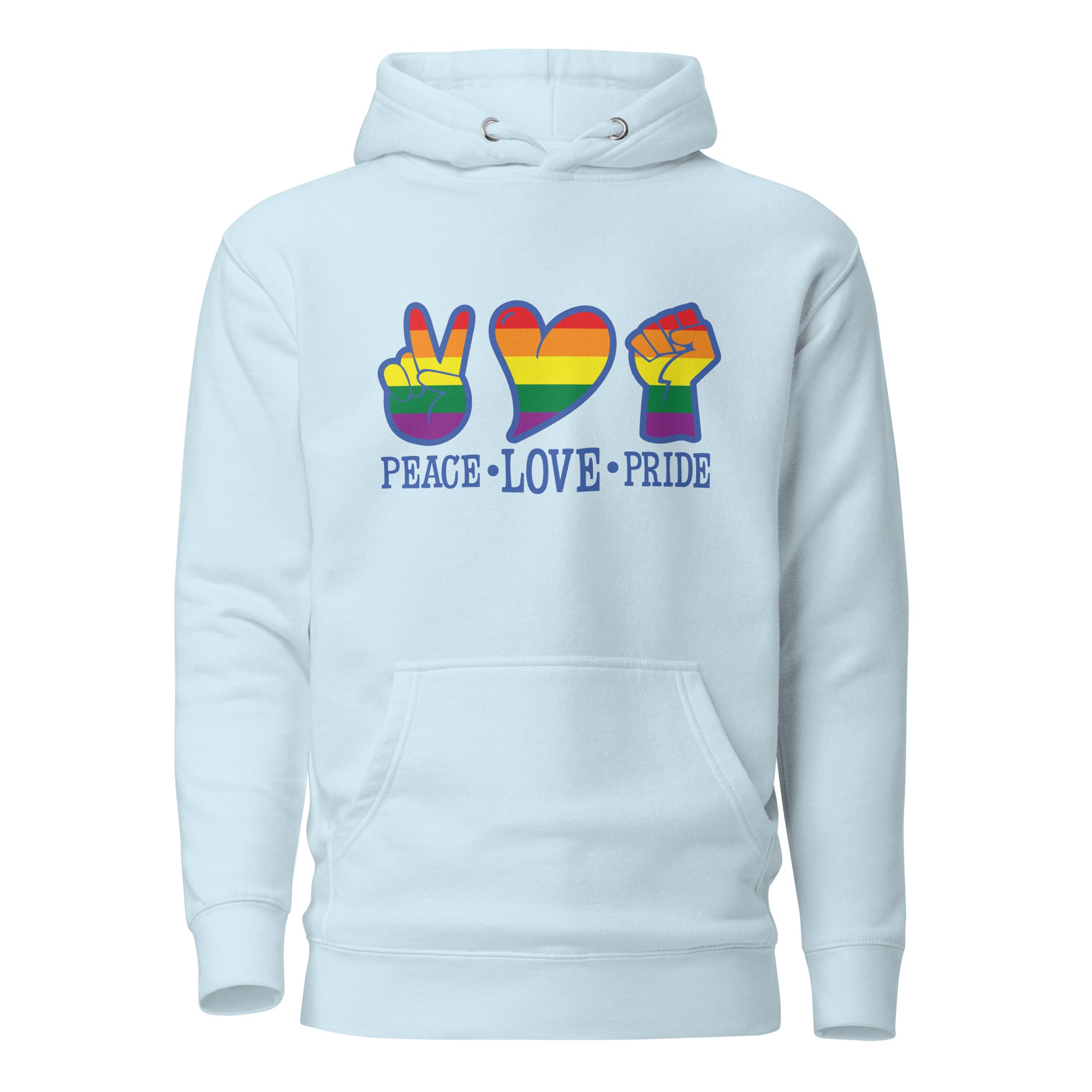 Unisex Hoodie Peace love pride