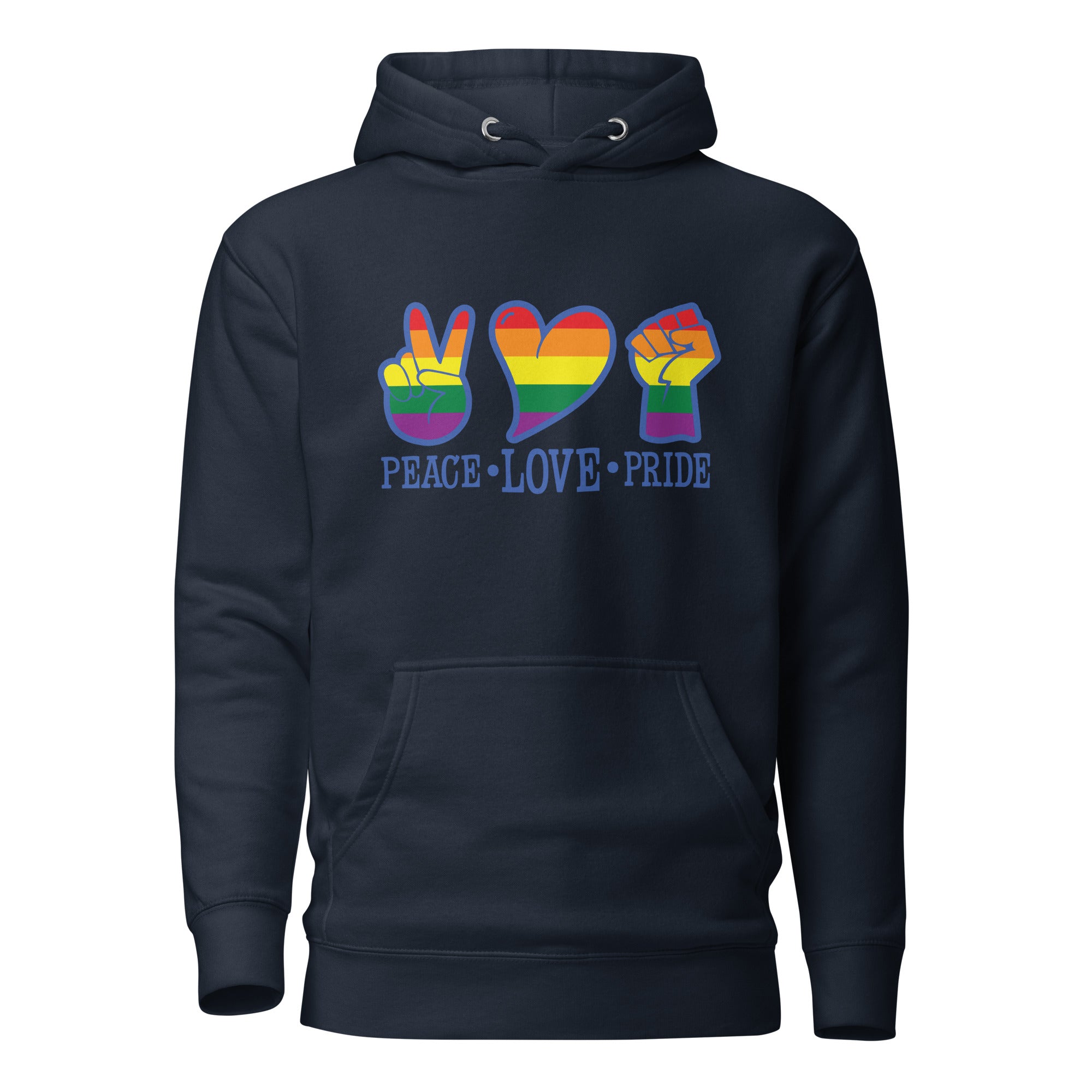 Unisex Hoodie Peace love pride