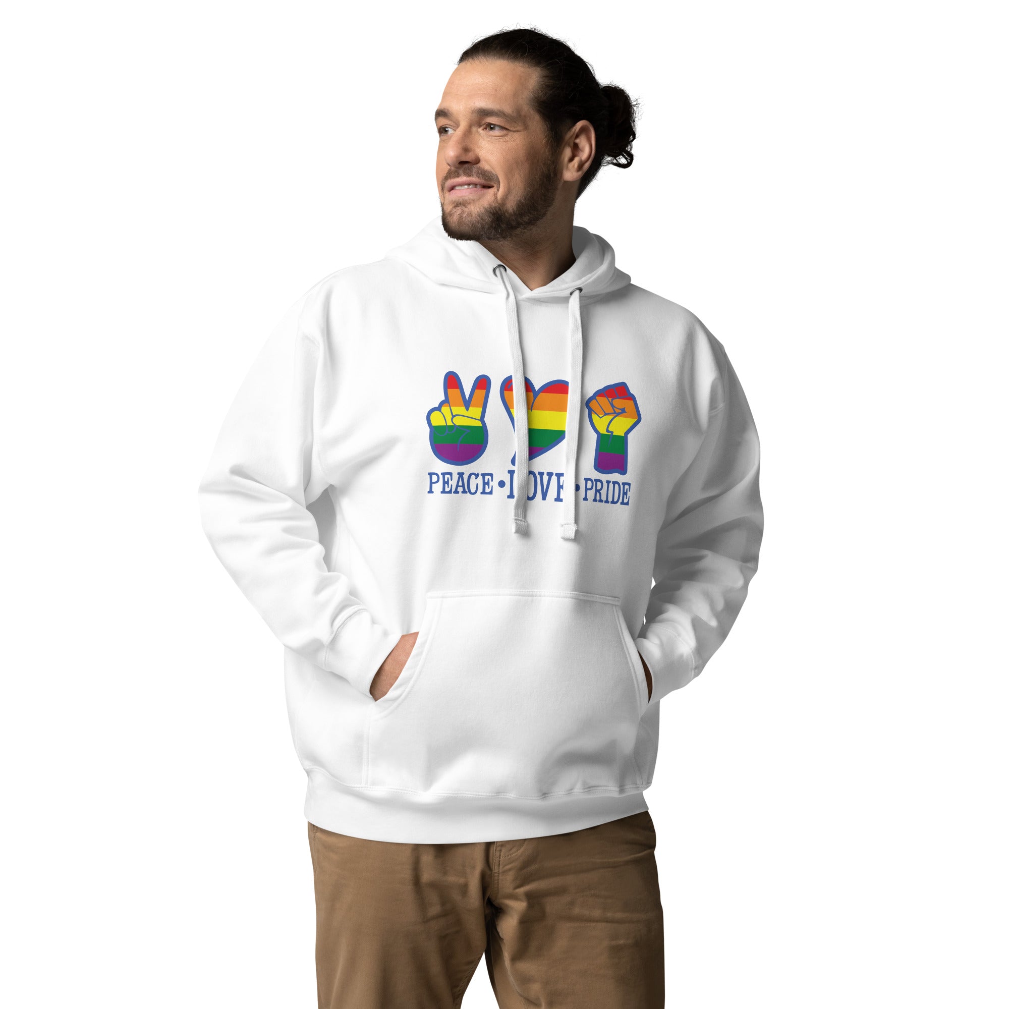 Unisex Hoodie Peace love pride