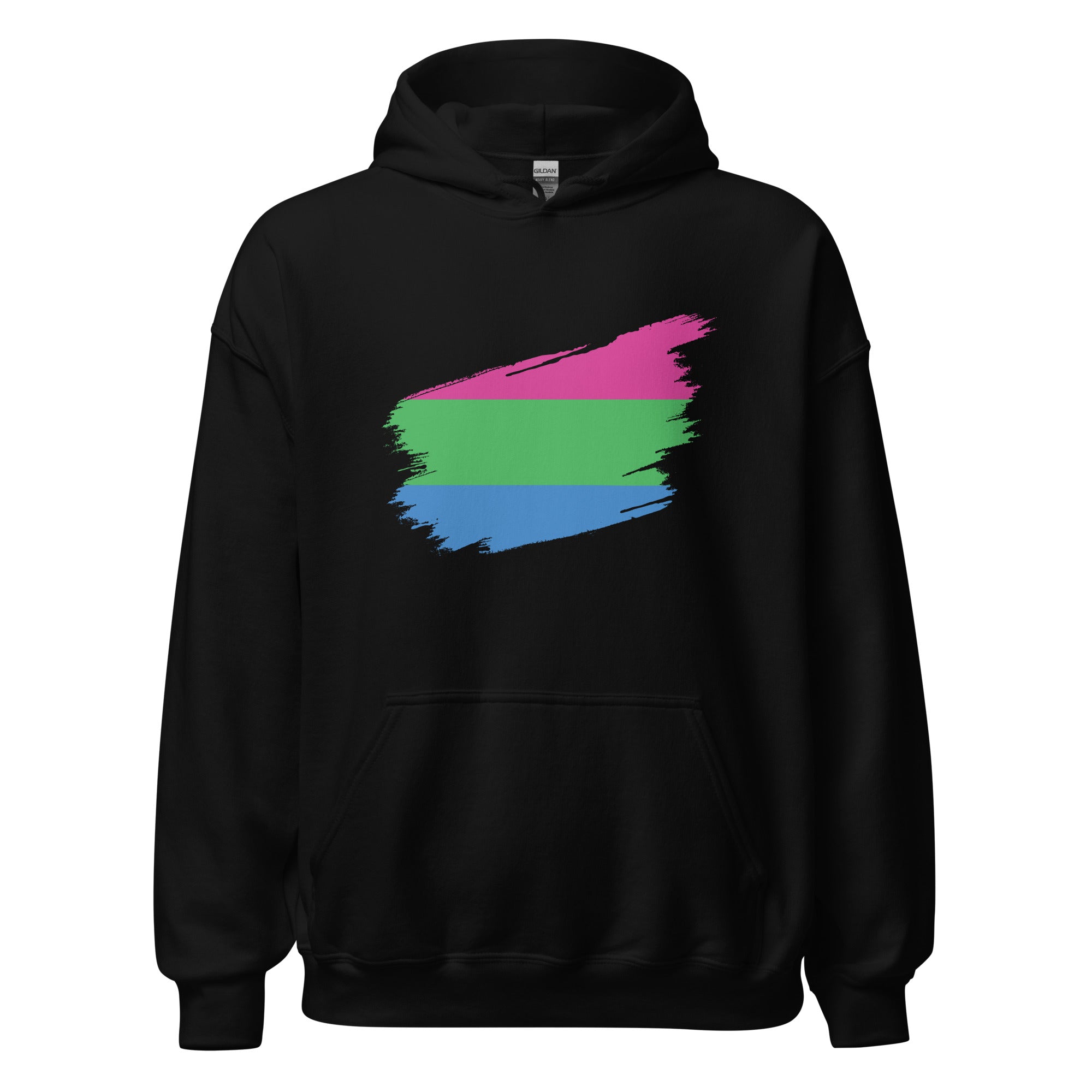 Unisex Hoodie Polysexual Grunge Flag