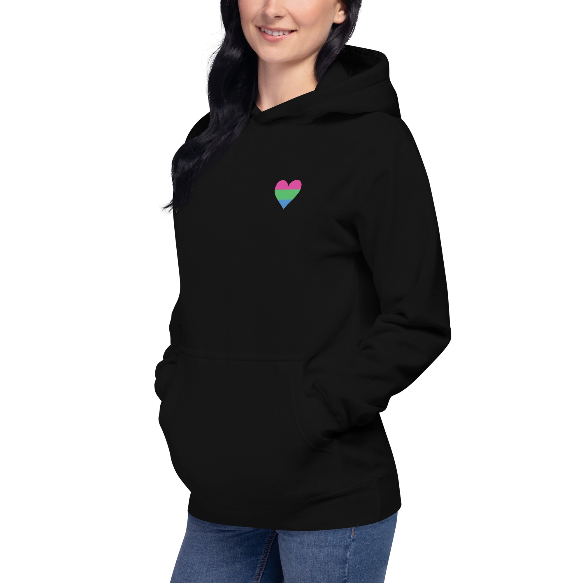 Unisex Hoodie Polysexual Heart