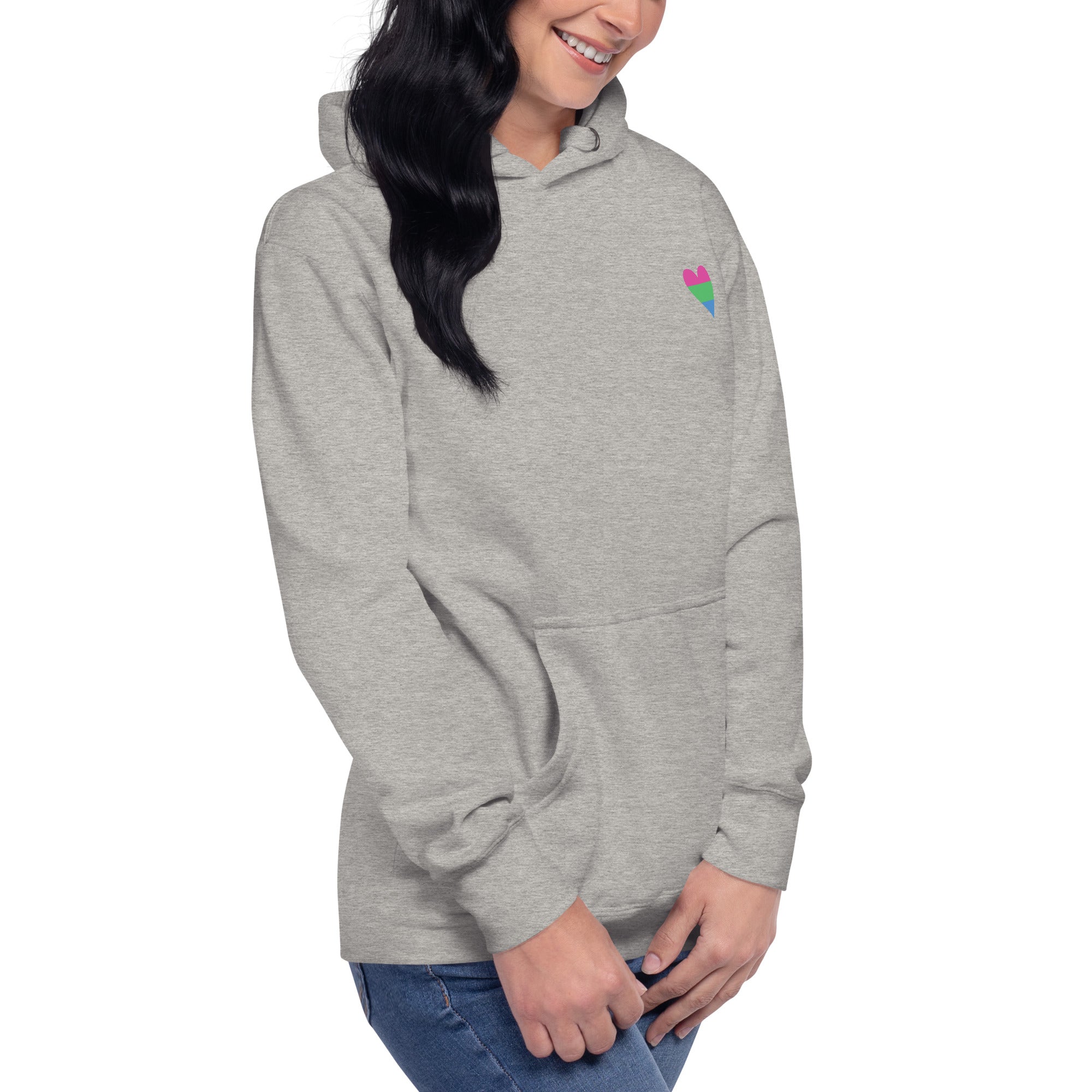 Unisex Hoodie Polysexual Heart