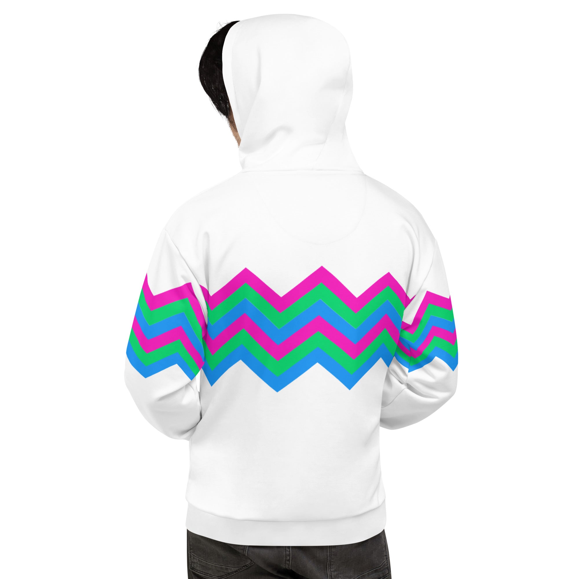 Unisex Hoodie Polysexual Zigzag Pattern