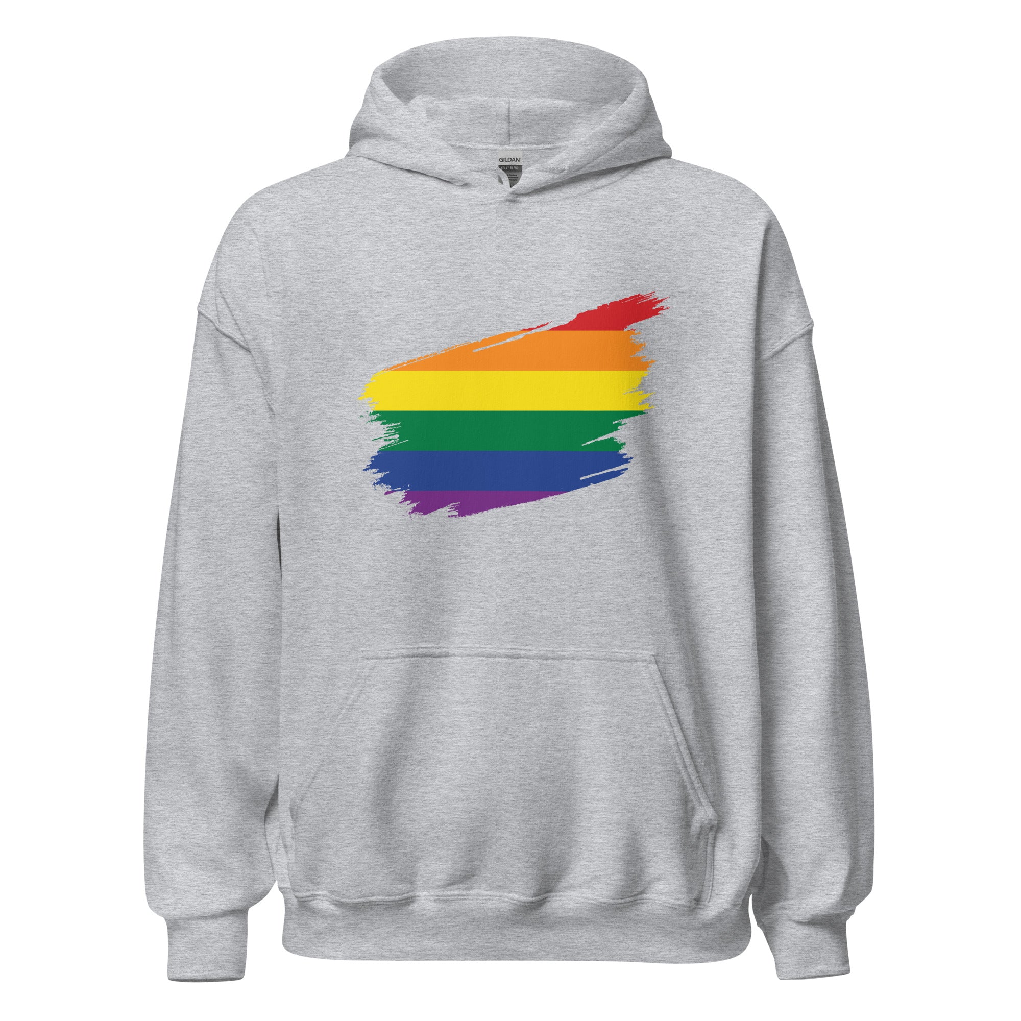 Unisex Hoodie Pride Rainbow Grunge Flag