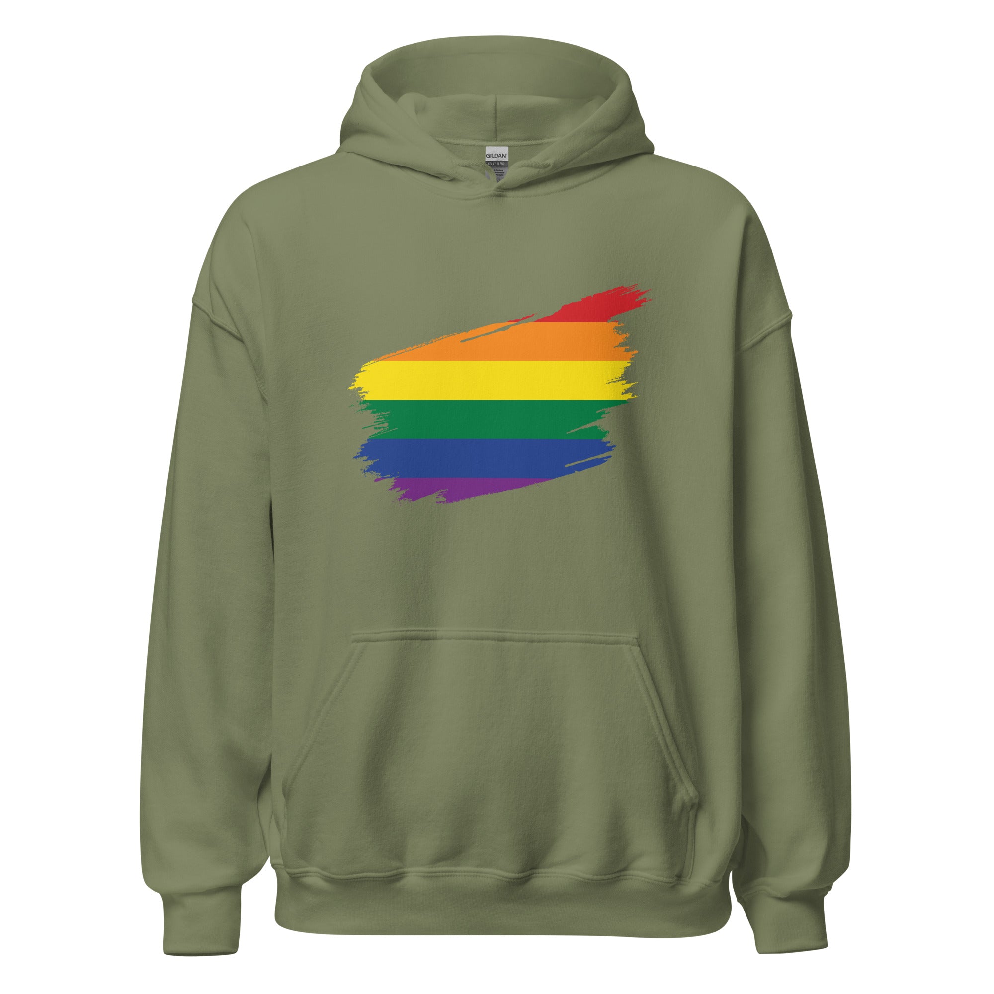 Unisex Hoodie Pride Rainbow Grunge Flag