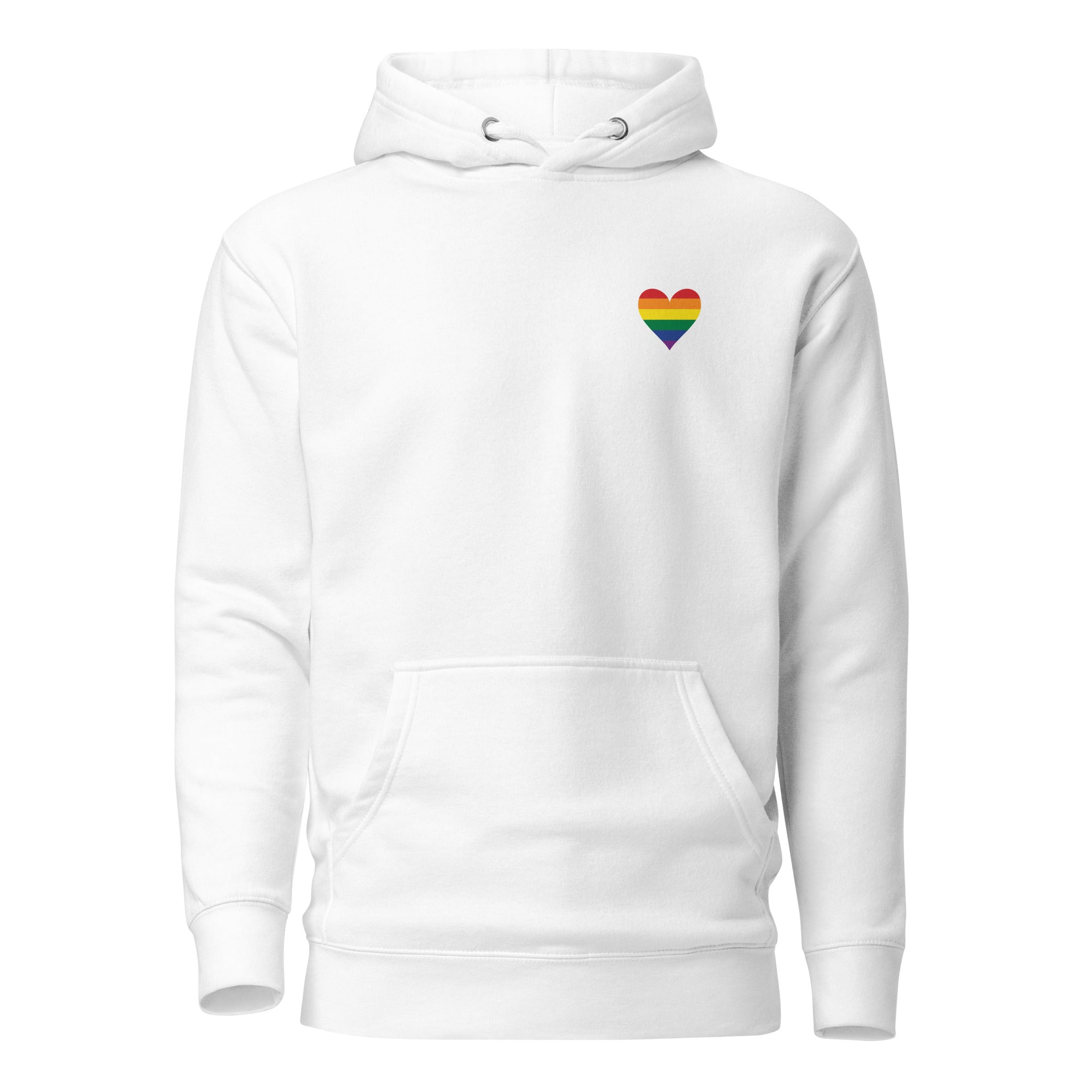 Unisex Hoodie Pride Rainbow Heart
