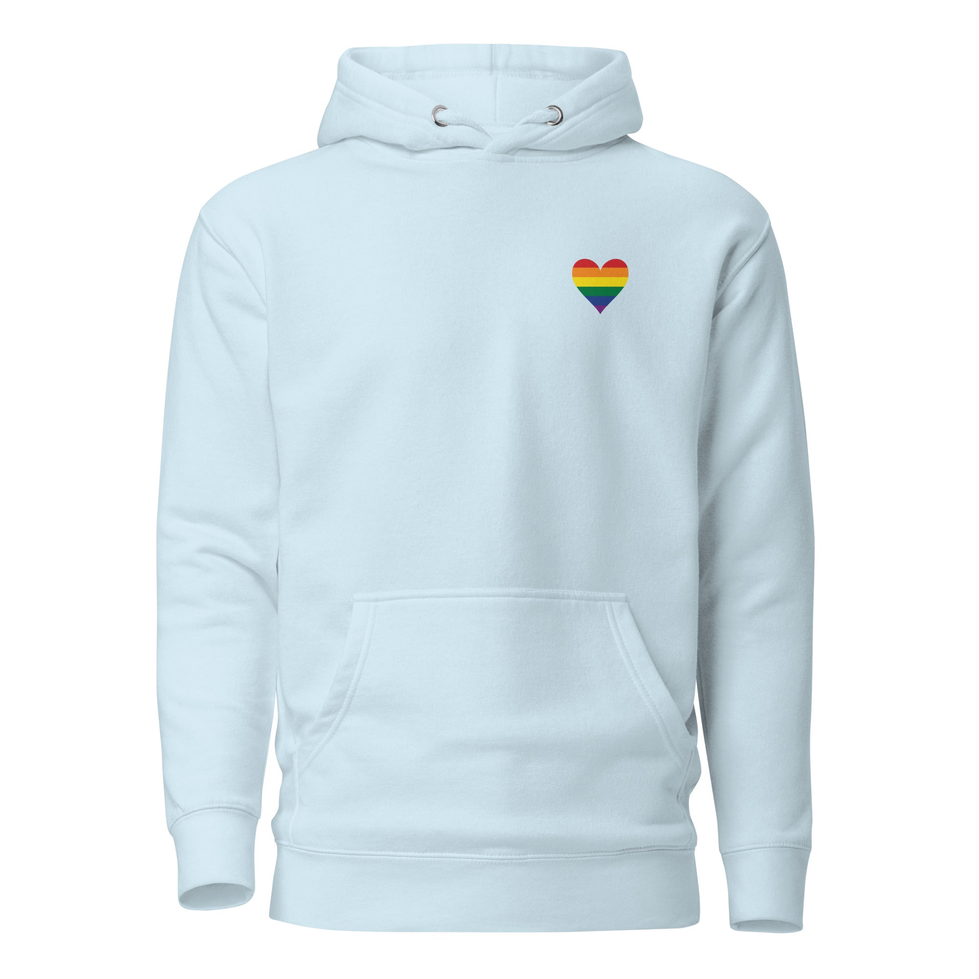 Unisex Hoodie Pride Rainbow Heart