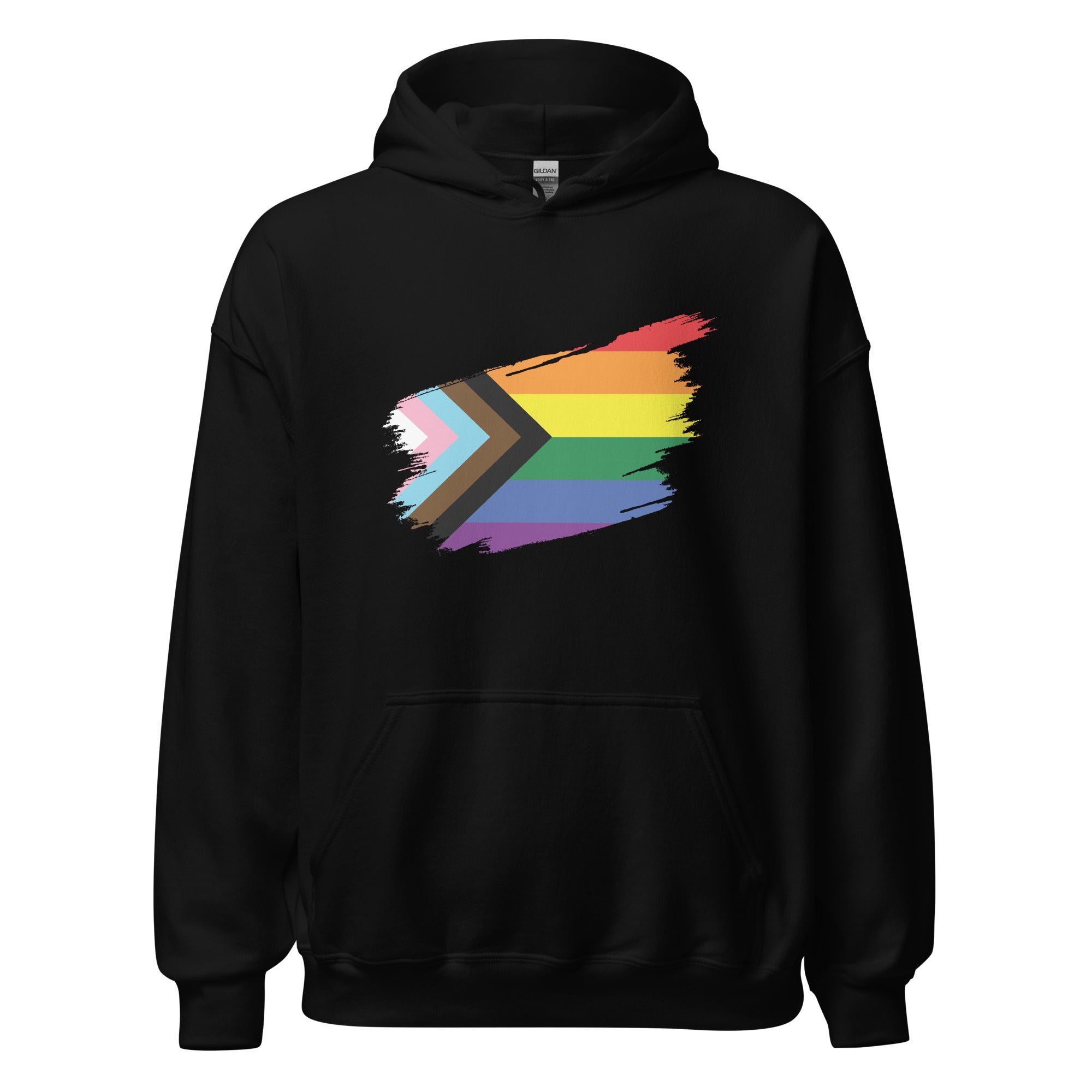 Unisex Hoodie Progress Pride Grunge Flag