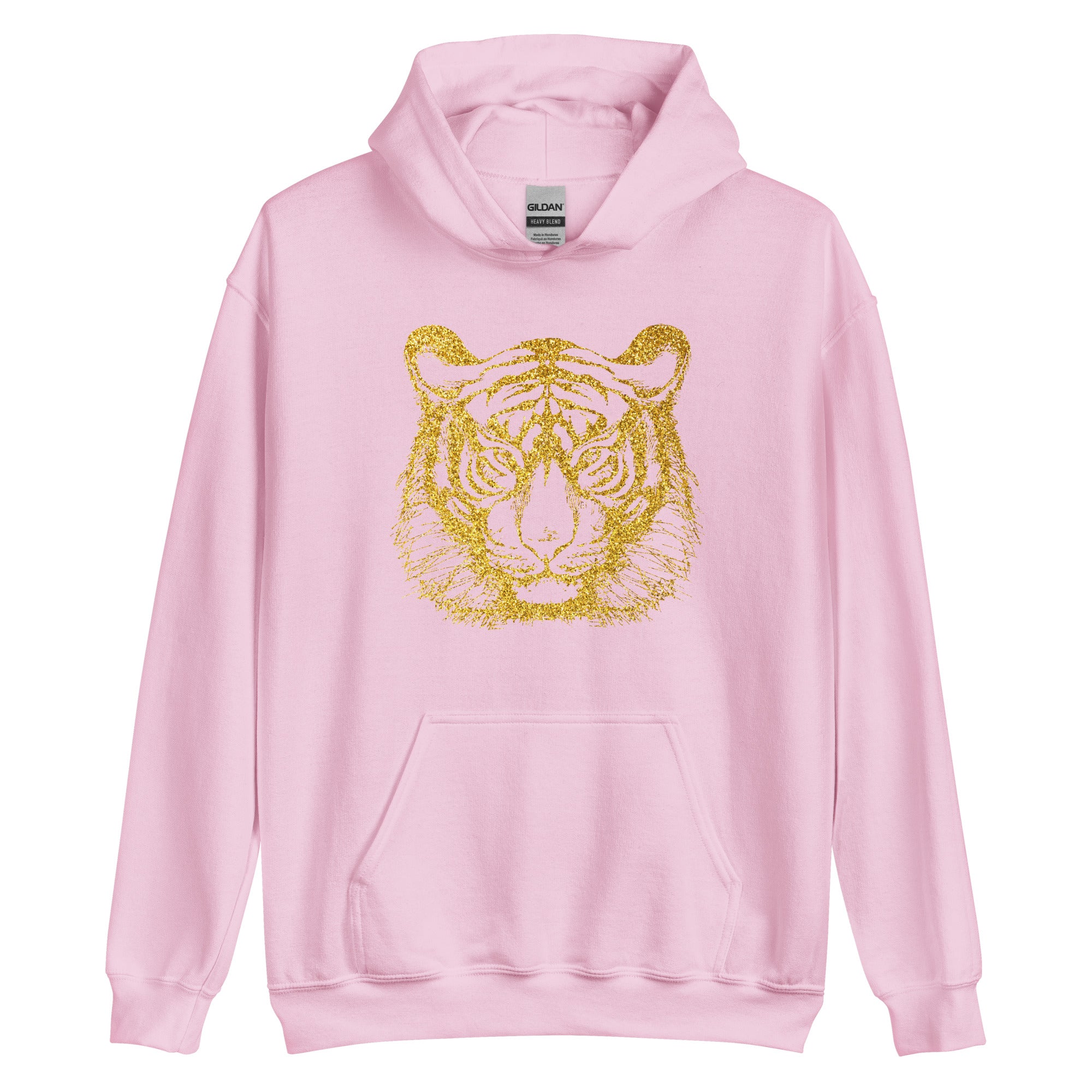 Unisex Hoodie Tiger Gold Print