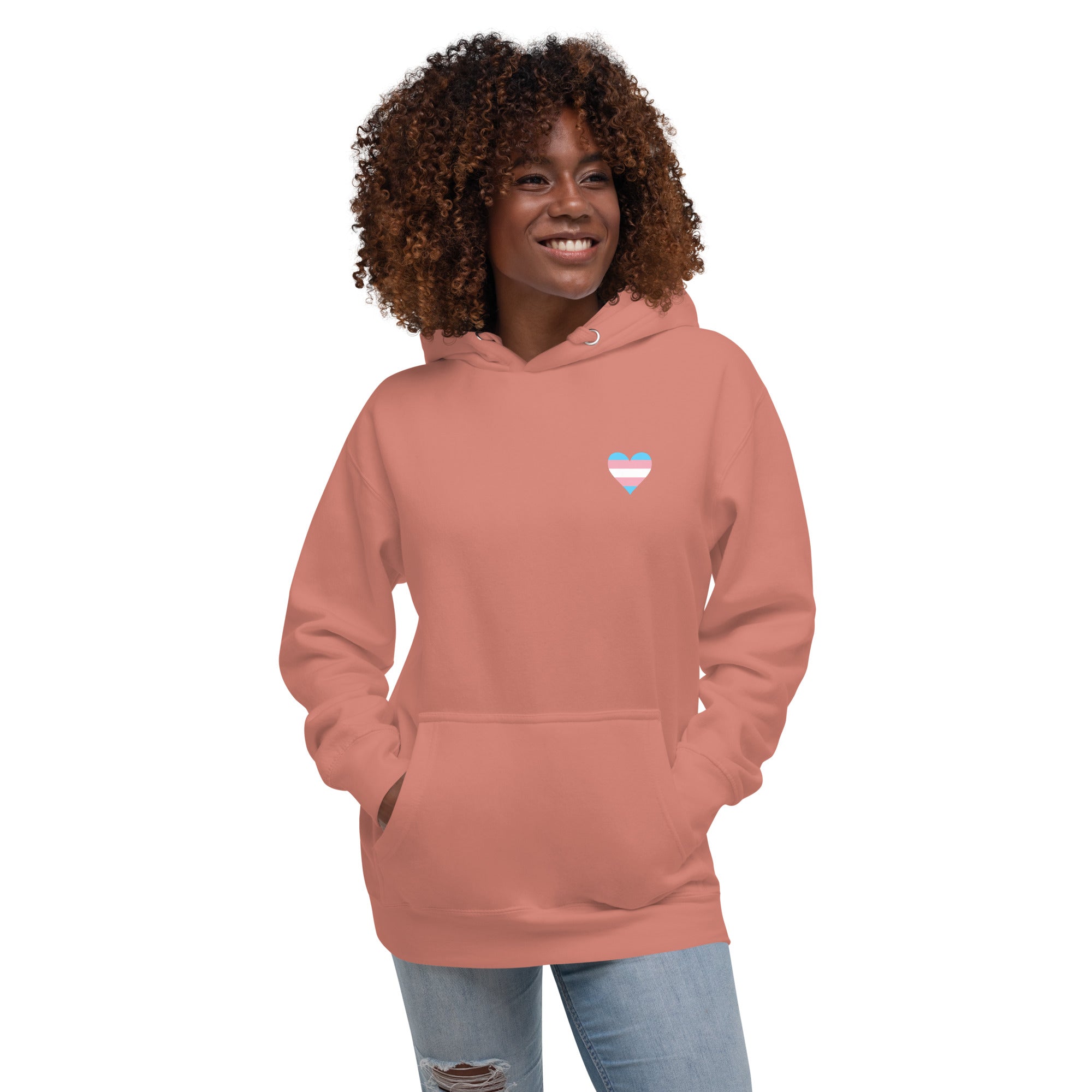 Unisex Hoodie Transgender Heart