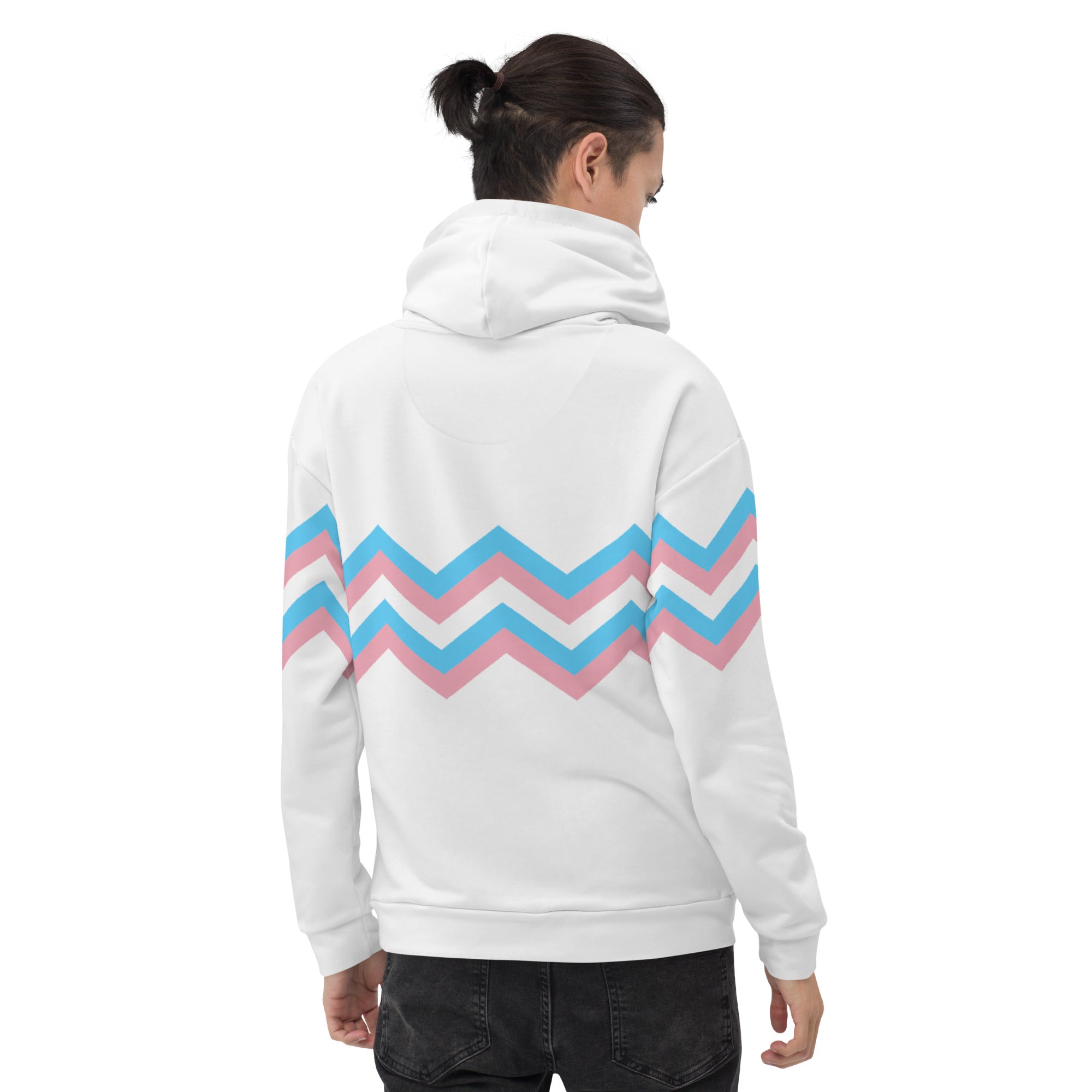 Unisex Hoodie Transgender Zigzag Pattern