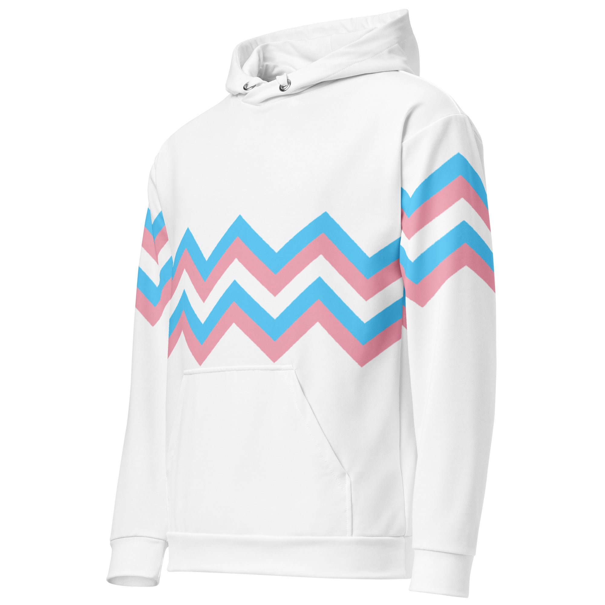 Unisex Hoodie Transgender Zigzag Pattern