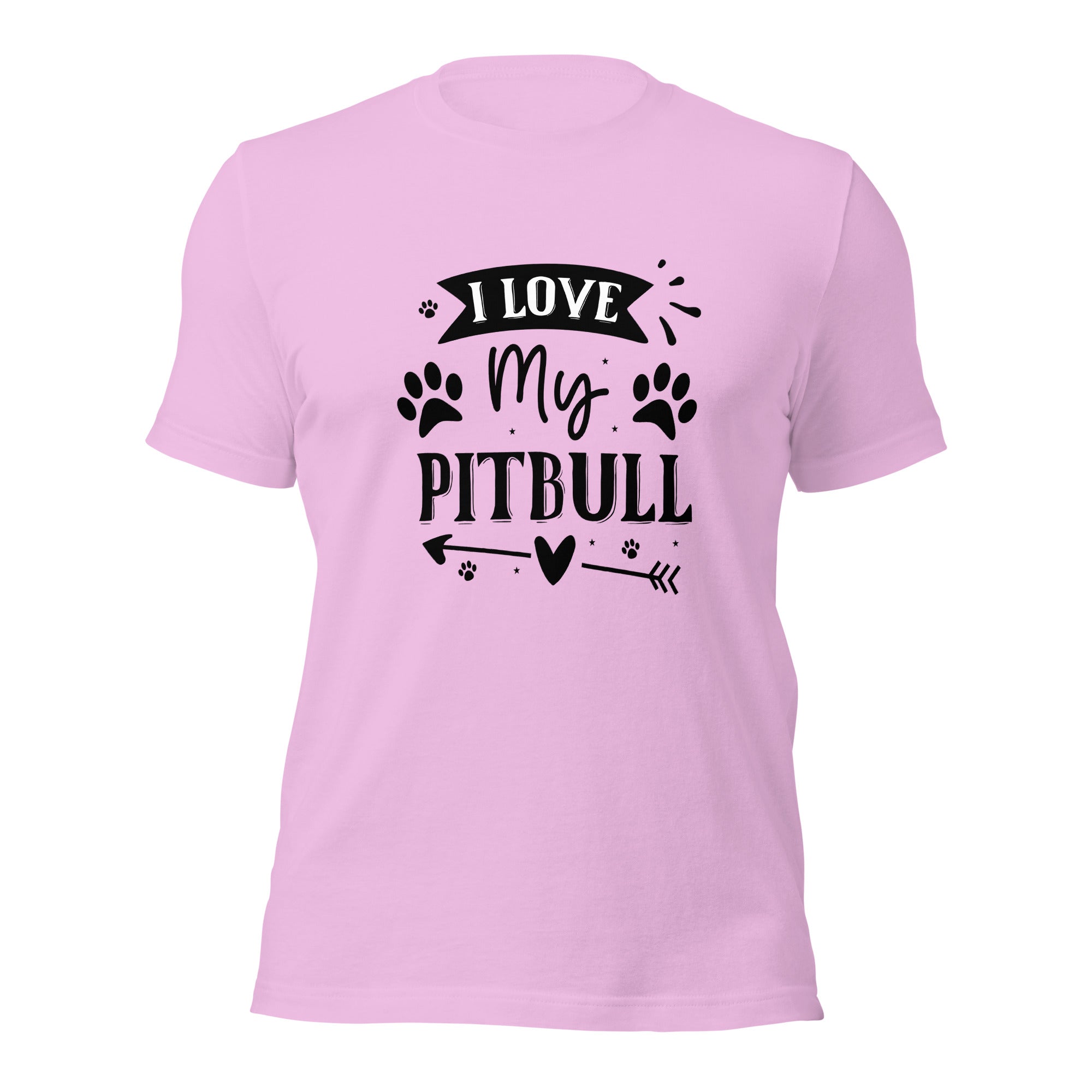 Unisex t shirt I Love My Pitbull