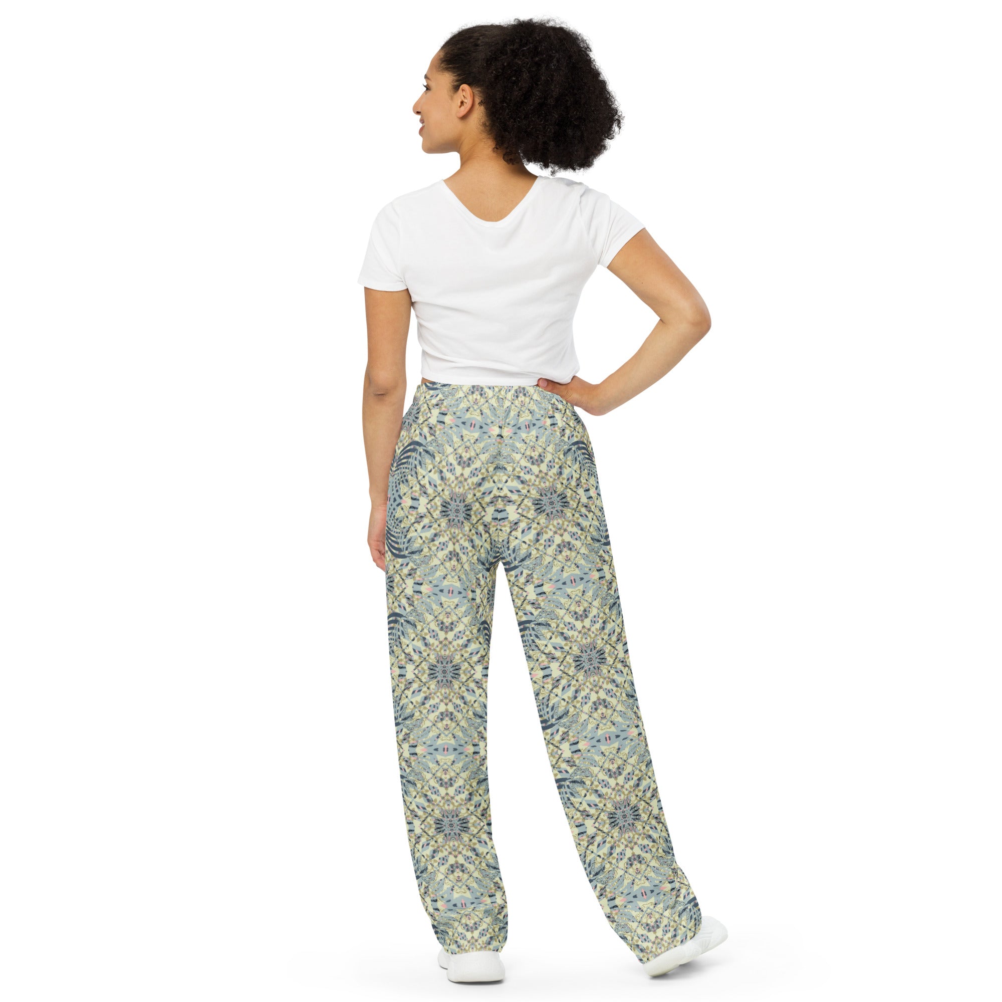 unisex wide leg pants Mandala chic III
