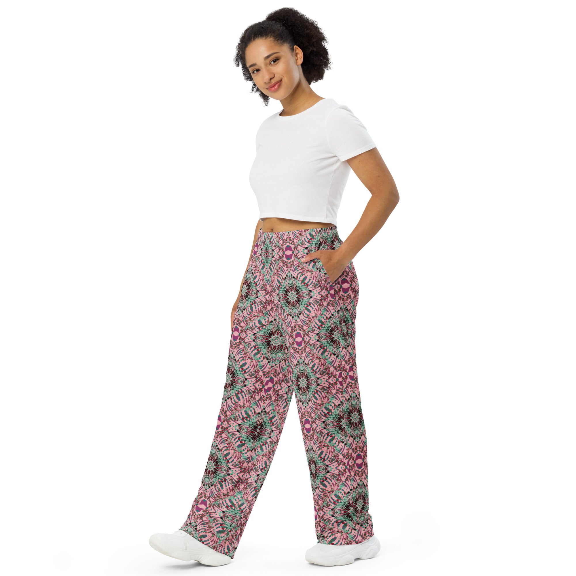 unisex wide leg pants Mandala chic IX