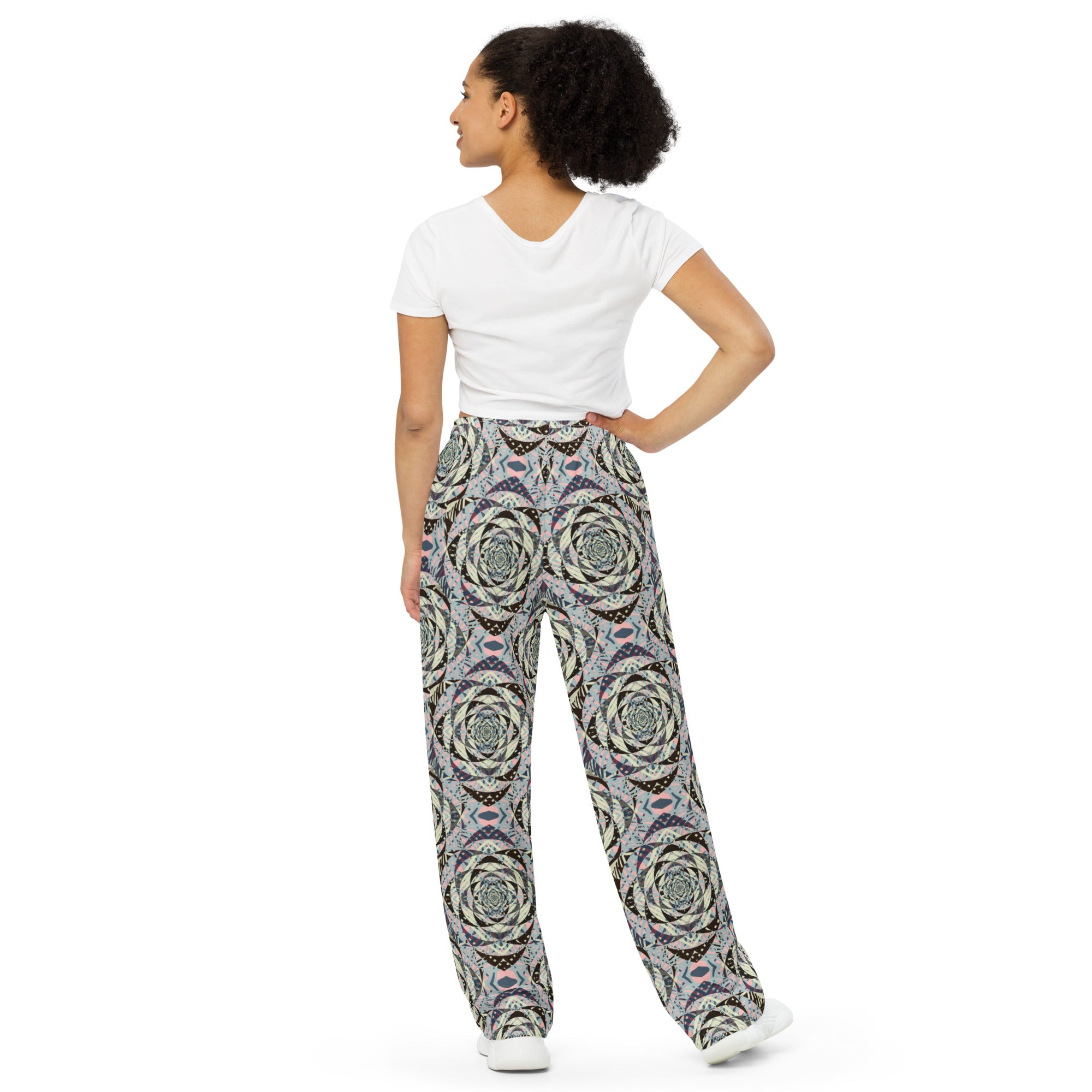 unisex wide leg pants Mandala chic V