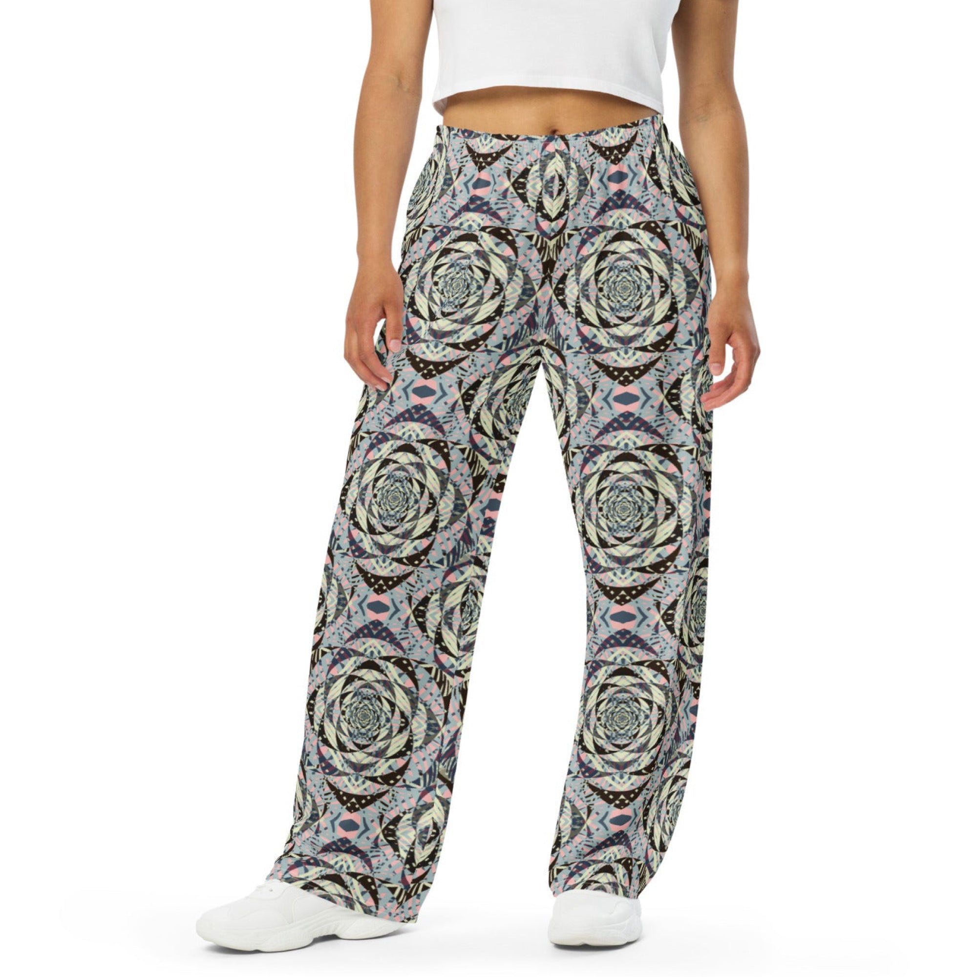 unisex wide leg pants Mandala chic V