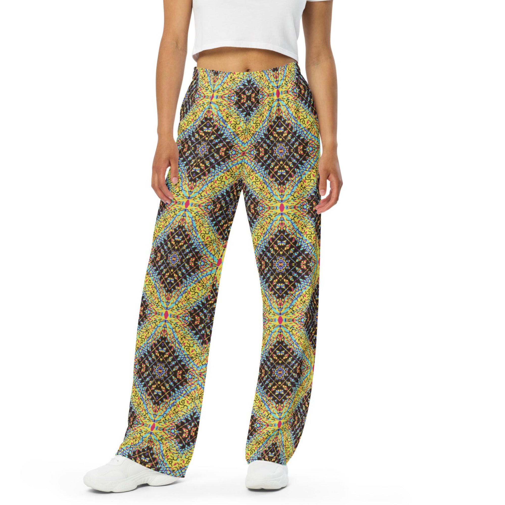 unisex wide leg pants Mandala chic VII