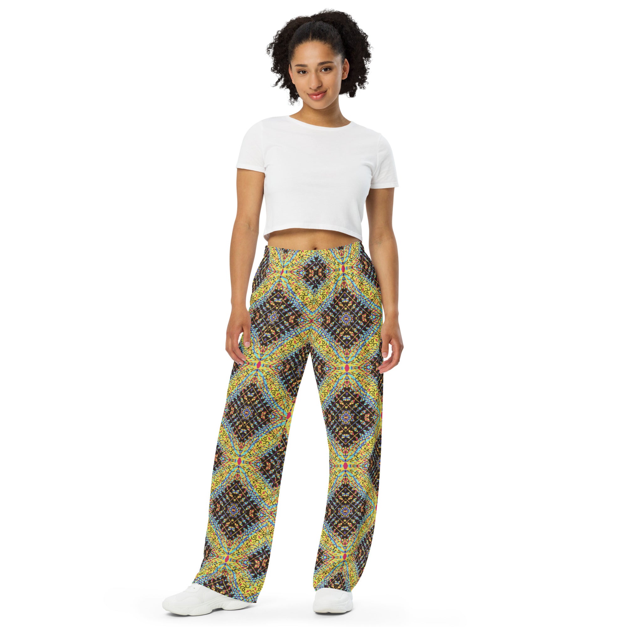 unisex wide leg pants Mandala chic VII