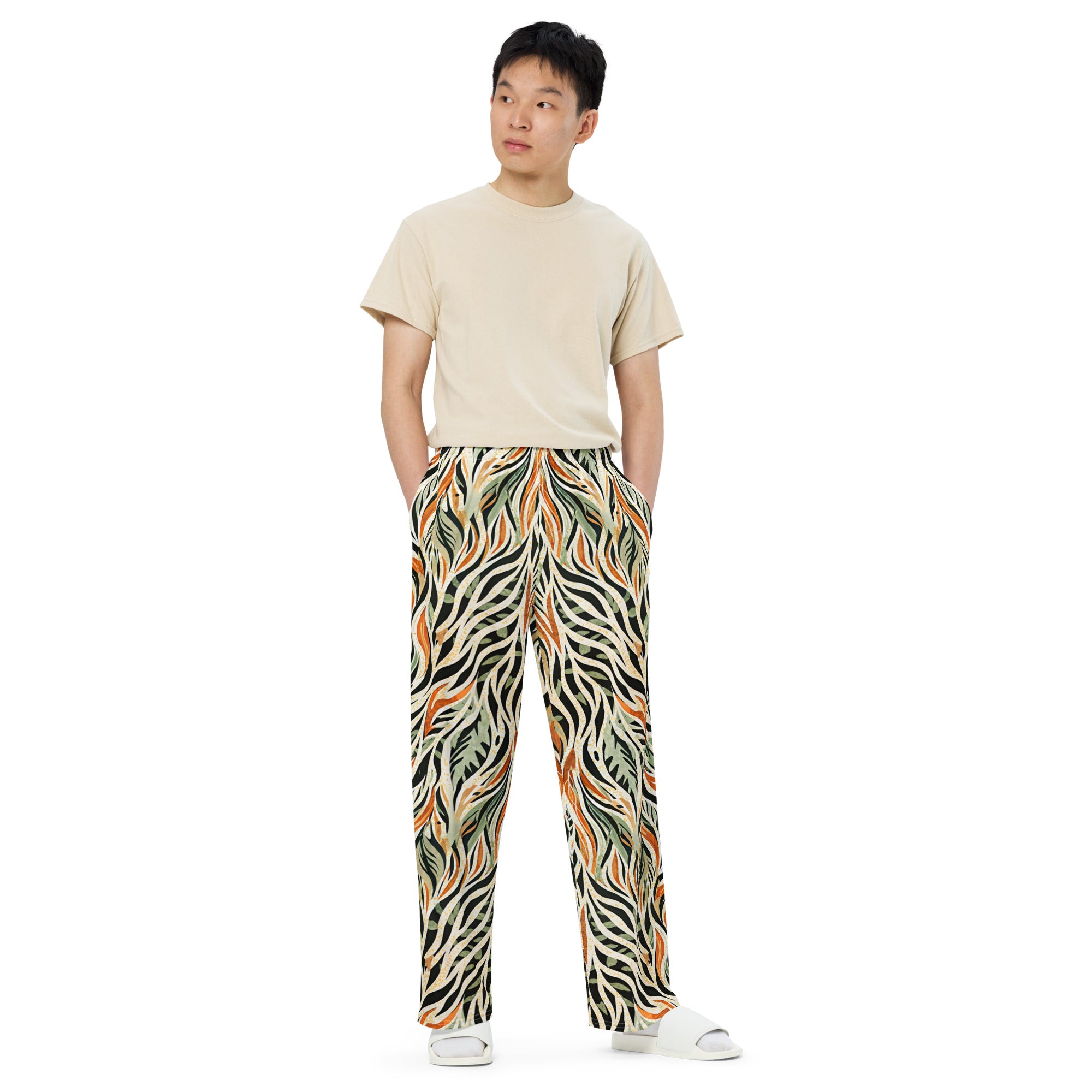 unisex wide leg pants Nature Design III