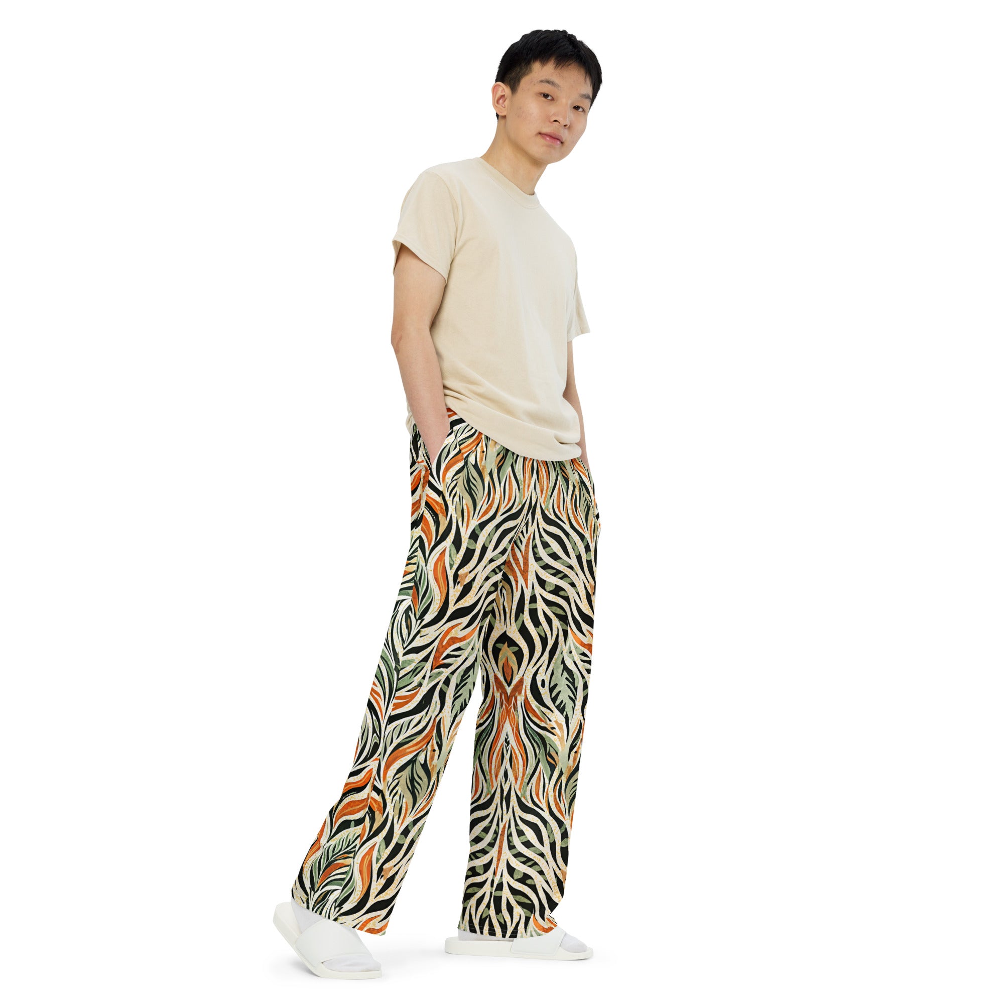 unisex wide leg pants Nature Design III