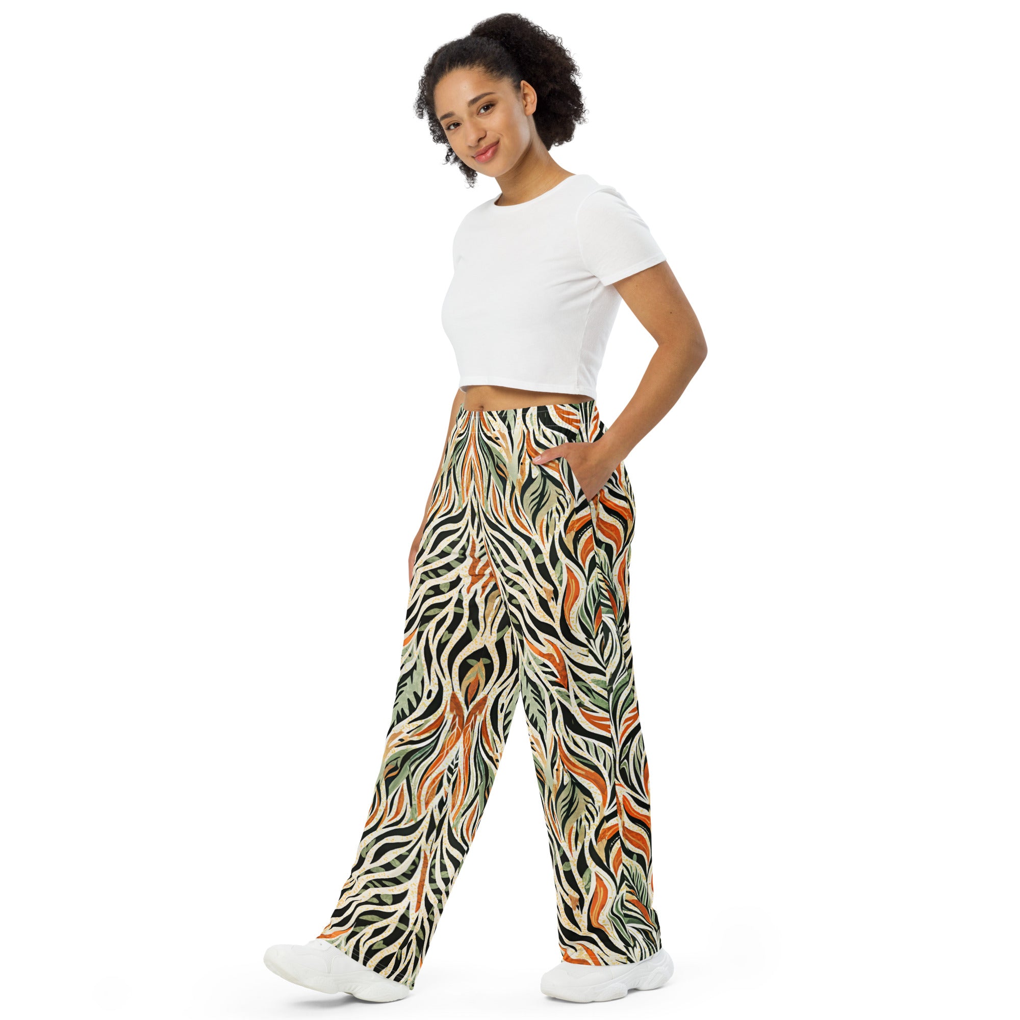 unisex wide leg pants Nature Design III