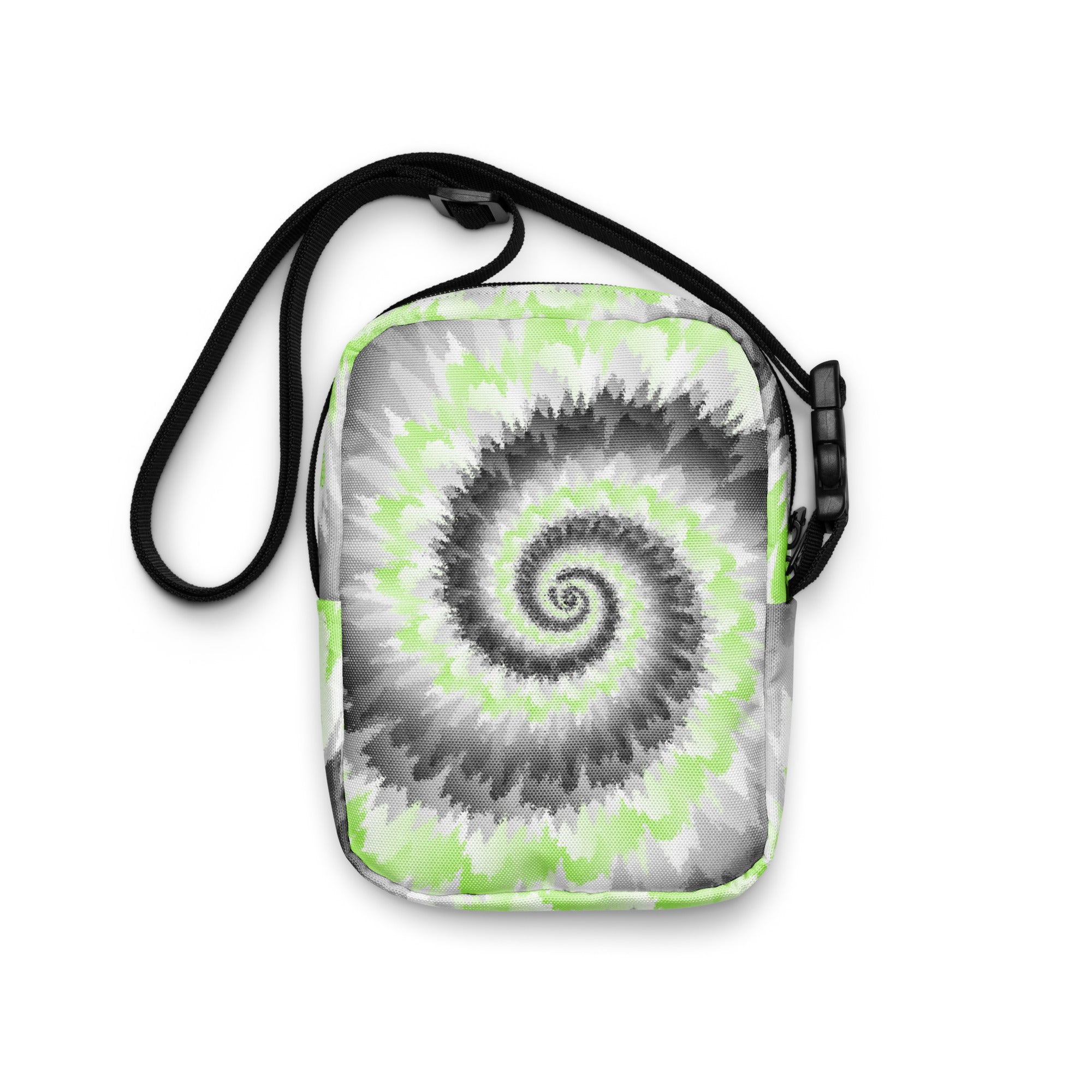 Utility crossbody bag Tie Dye Spiral Agender