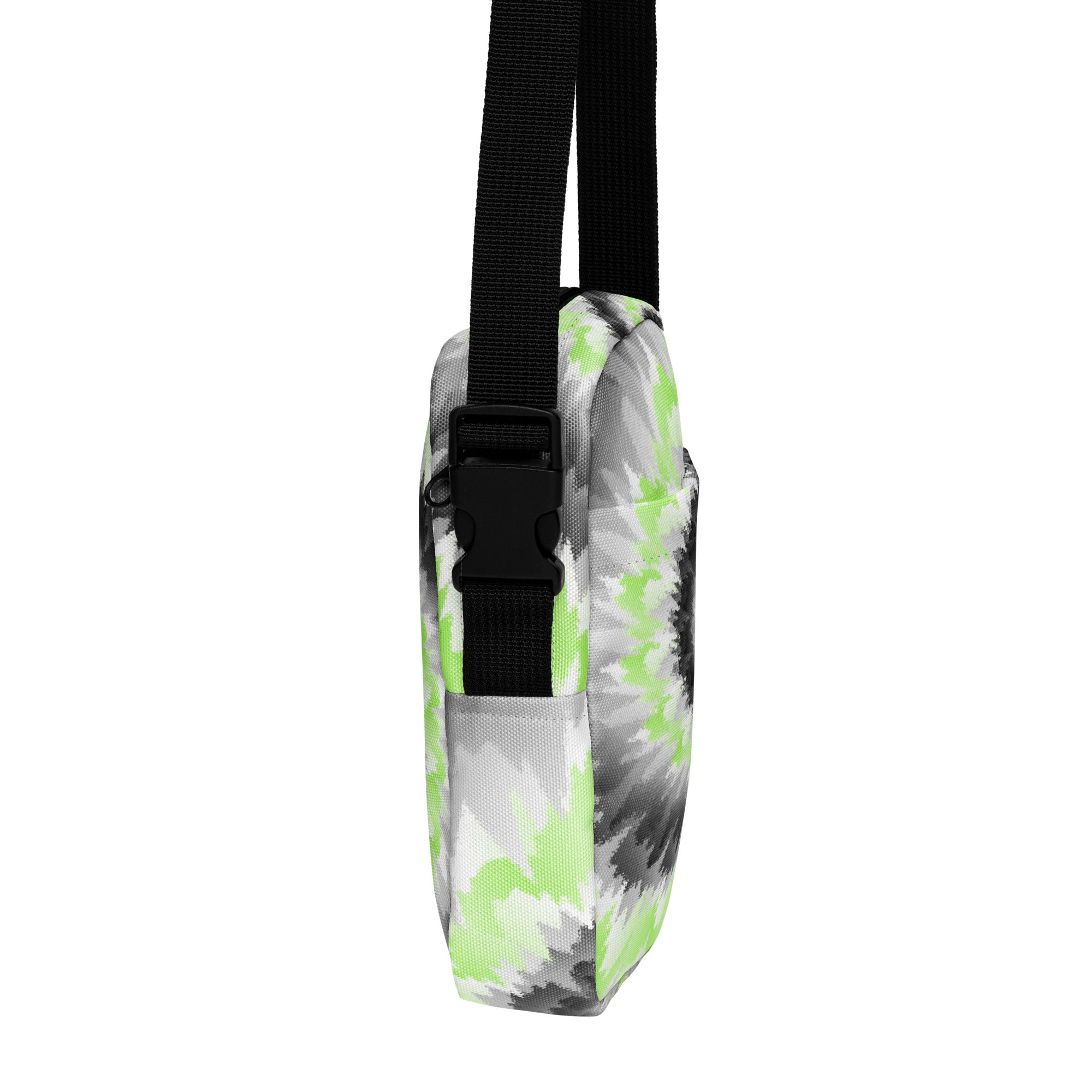 Utility crossbody bag Tie Dye Spiral Agender
