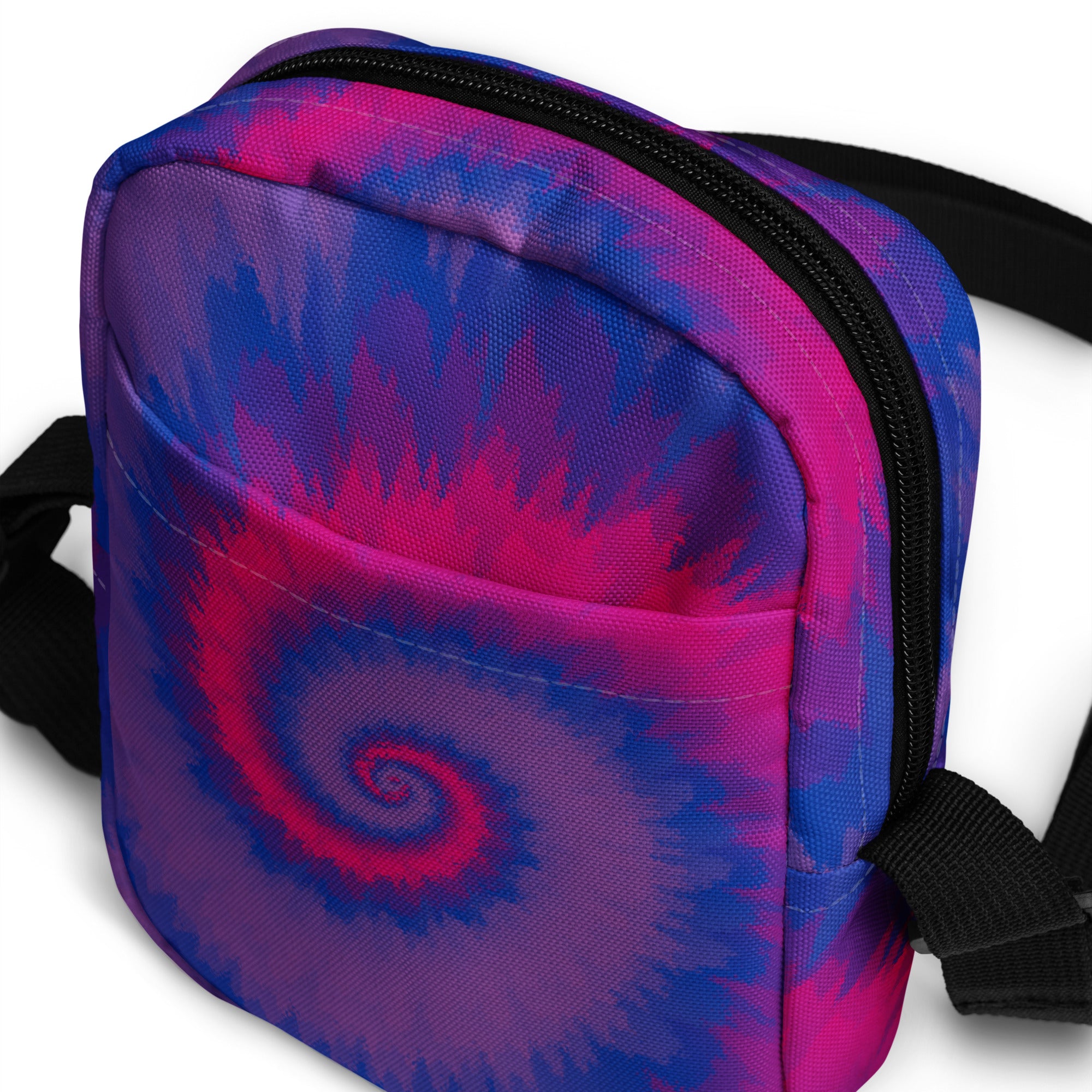 Utility crossbody bag Tie Dye Spiral Bisexual