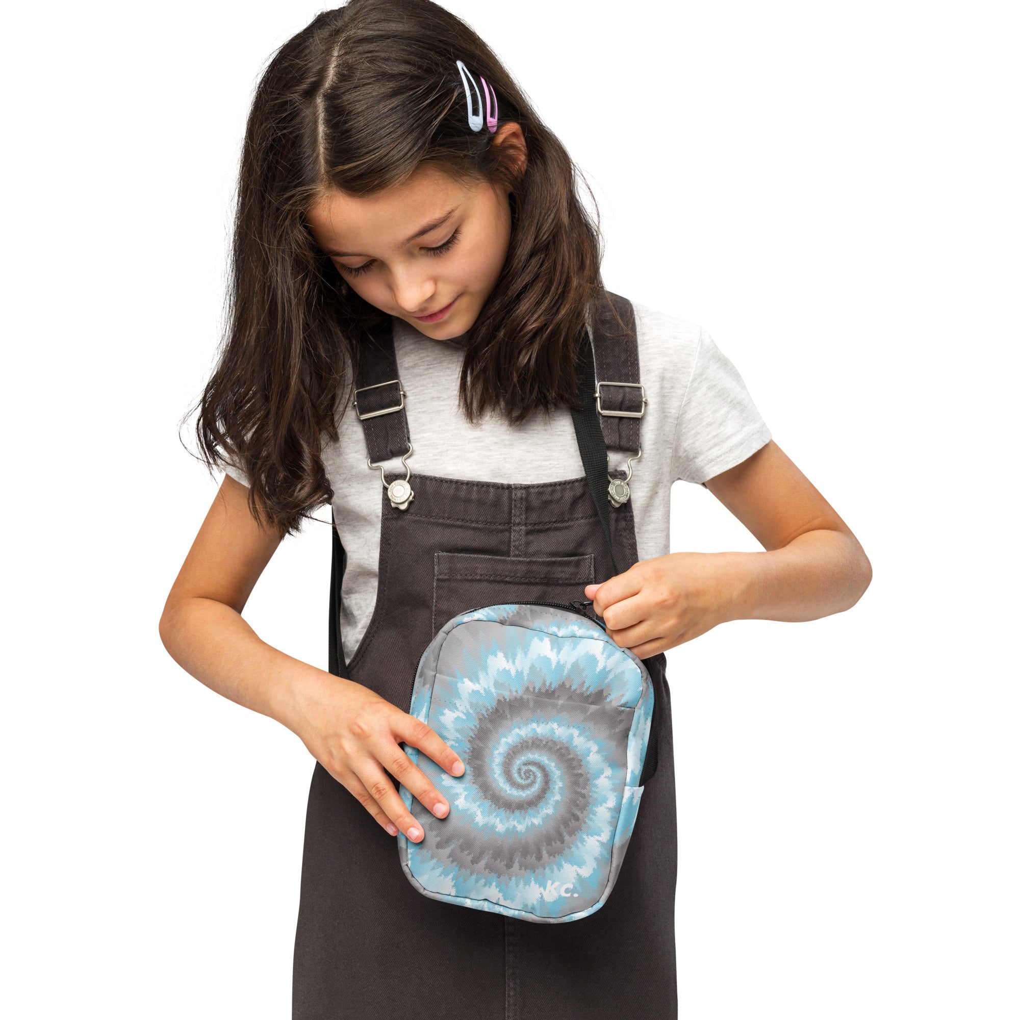 Utility crossbody bag Tie Dye Spiral Demiboy