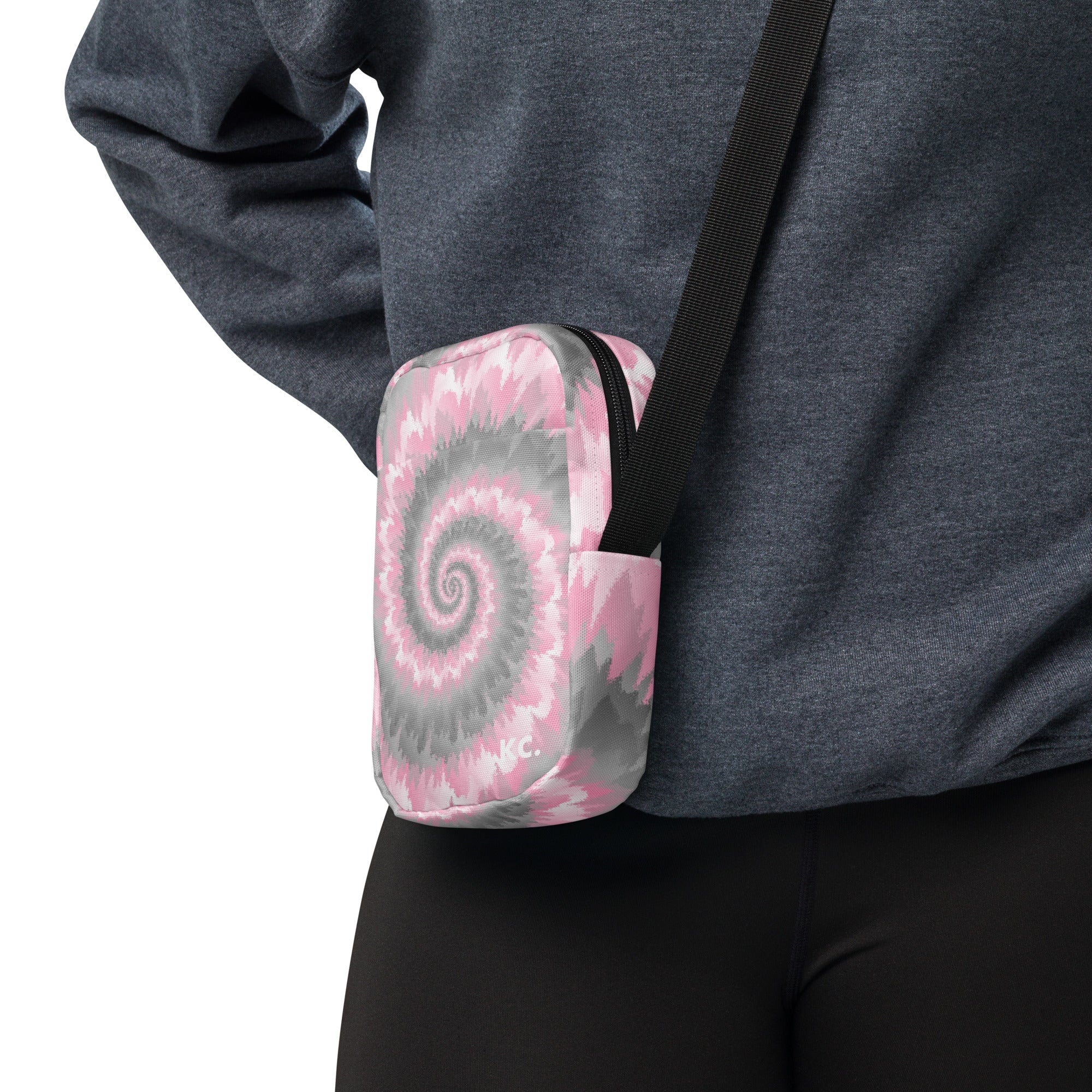 Utility crossbody bag Tie Dye Spiral Demigirl