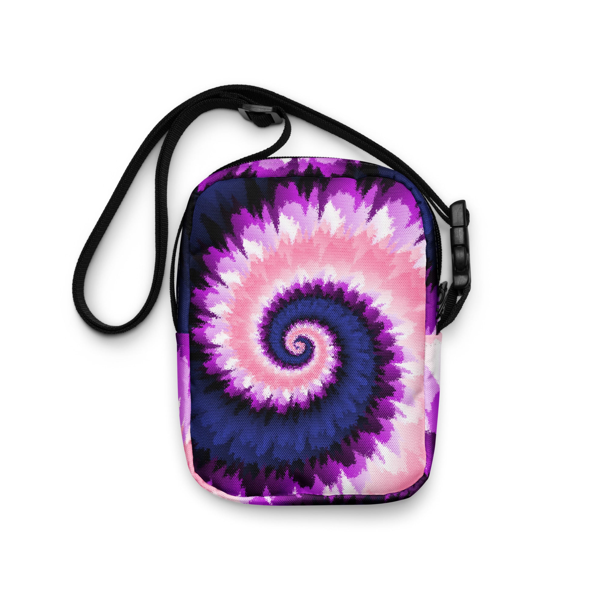 Utility crossbody bag Tie Dye Spiral Genderfluid