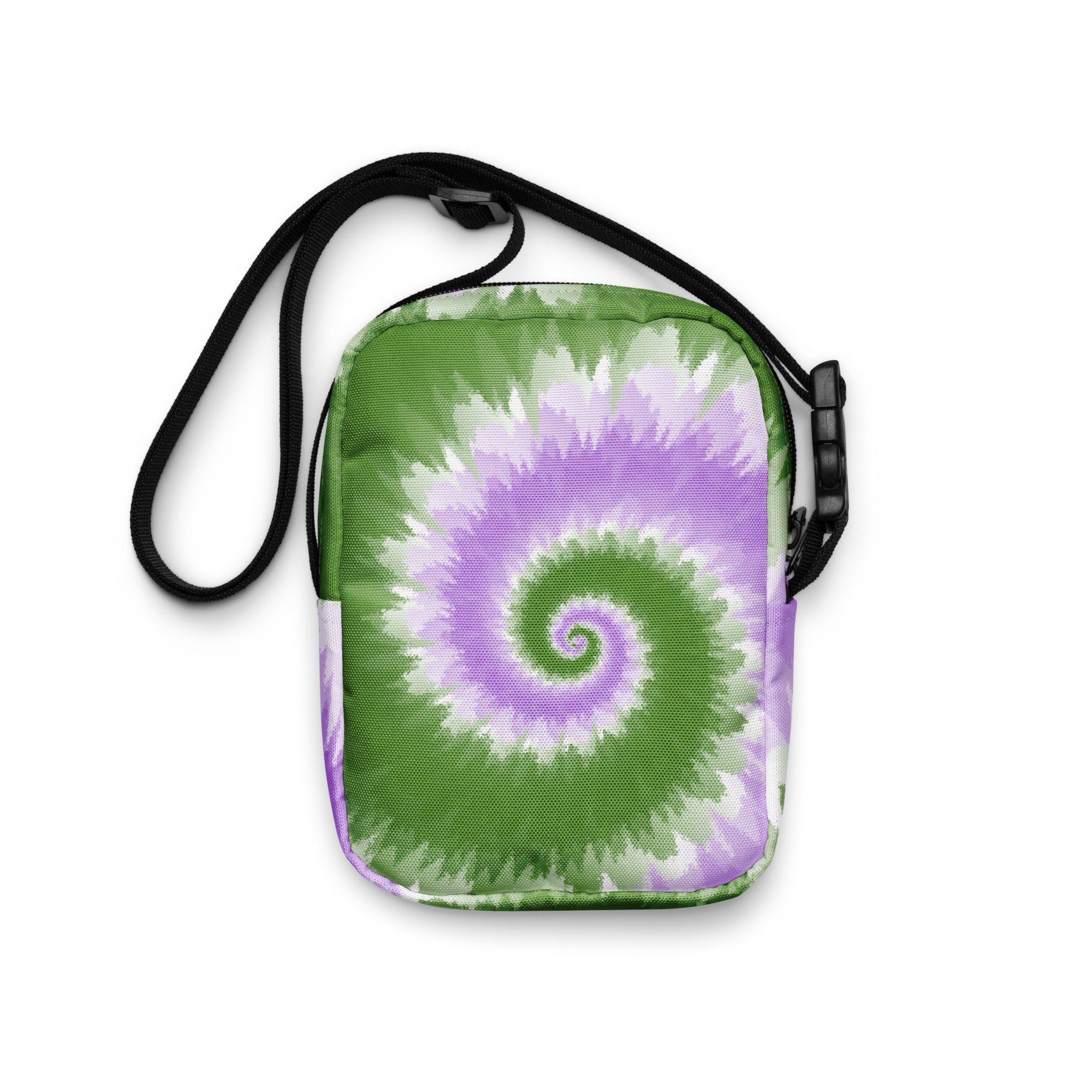 Utility crossbody bag Tie Dye Spiral Genderqueer