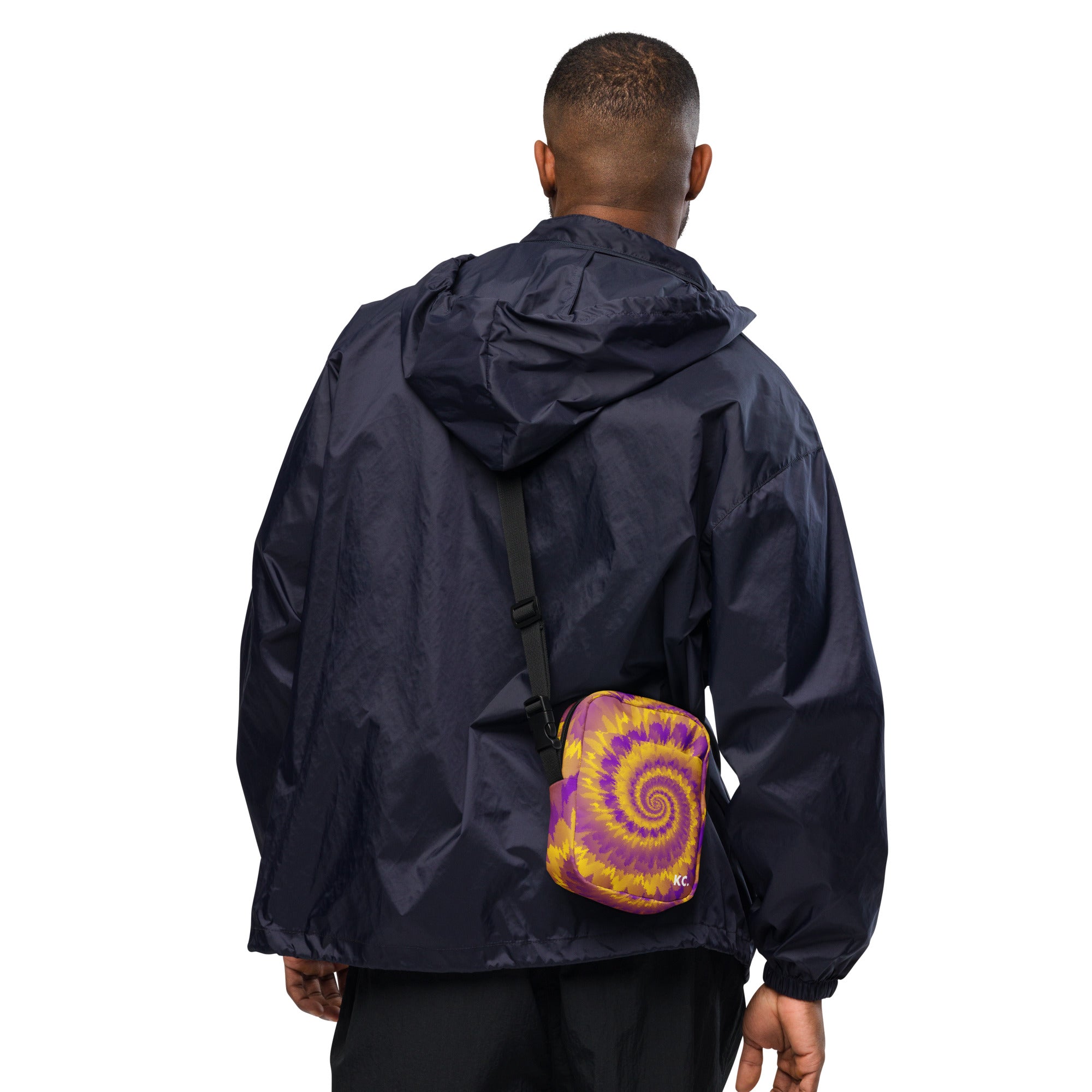 Utility crossbody bag Tie Dye Spiral Intersex
