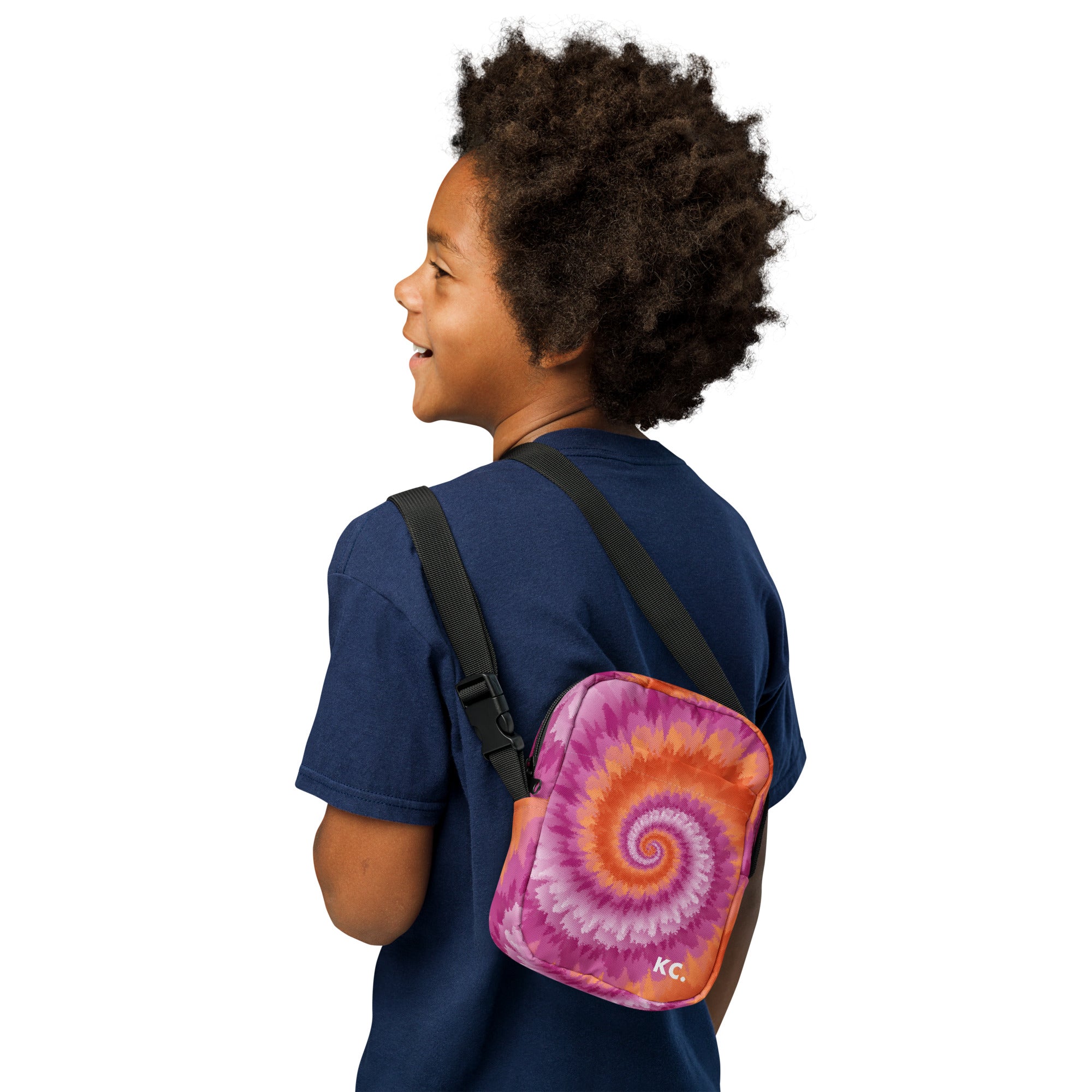 Utility crossbody bag Tie Dye Spiral Lesbian
